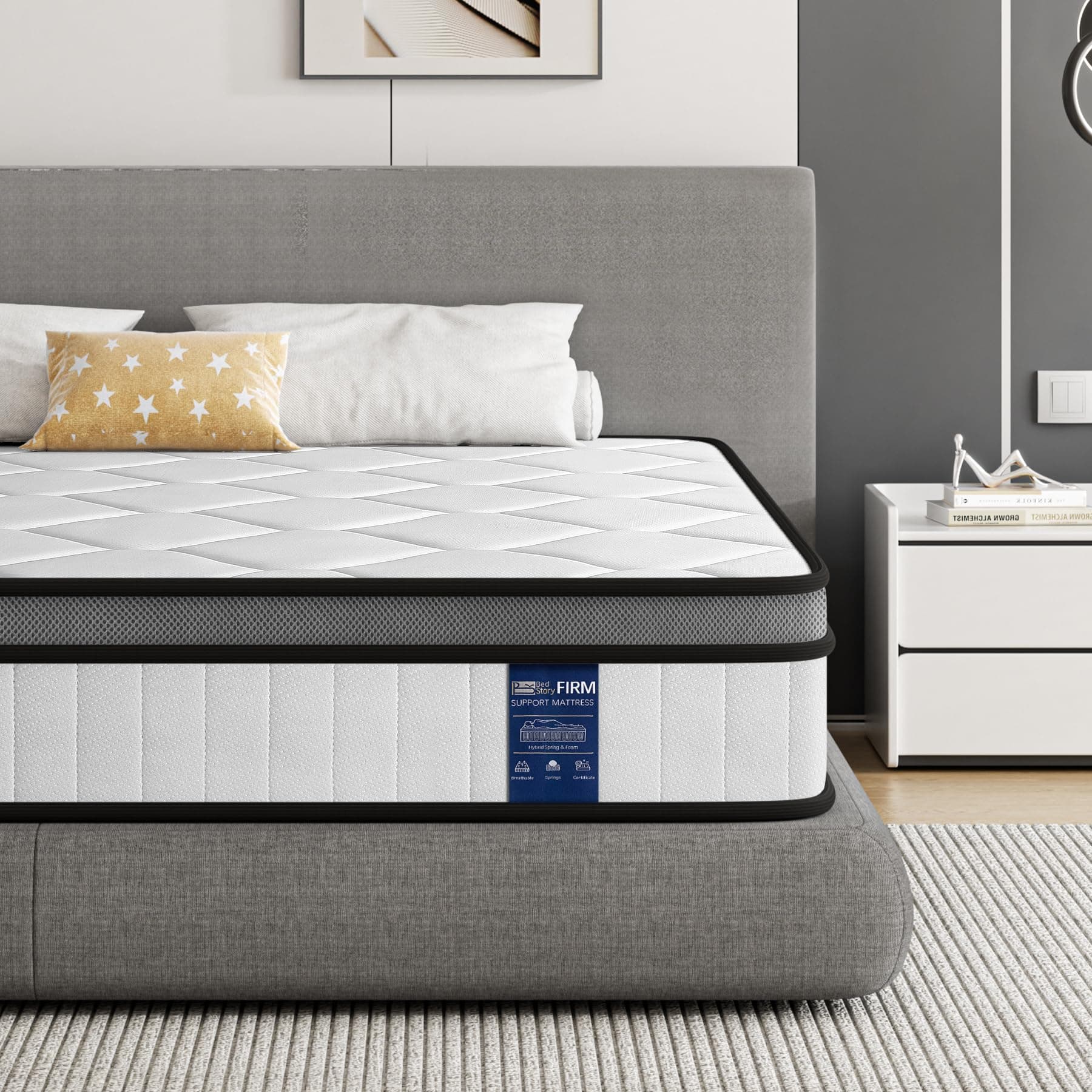 BedStory Matratze 160x200cm,Federkernmatratze H3 Höhe 20cm Taschenfederkernmatratze Mittelfeste Orthopädischem,Öko-Tex Zertifiziert, Matratze für Erwachsene 20CM 160x200CM Angebot bei HelloDeals