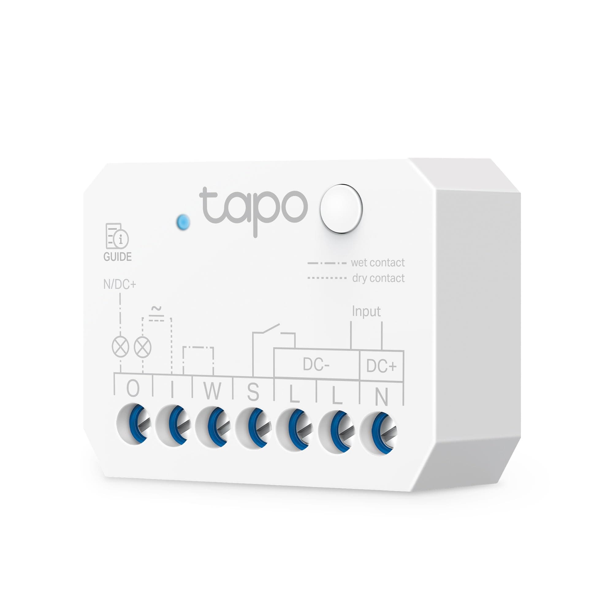 Tapo S110E - WLAN und Bluetooth Smart Relaisschalter, Dry/Wet Contact, 1 Kanal, 10A, Lichtschalter, Garagentoröffner, Energieerfassung, Alexa & Google, Matter, Kein Hub Erforderlich Angebot bei HelloDeals