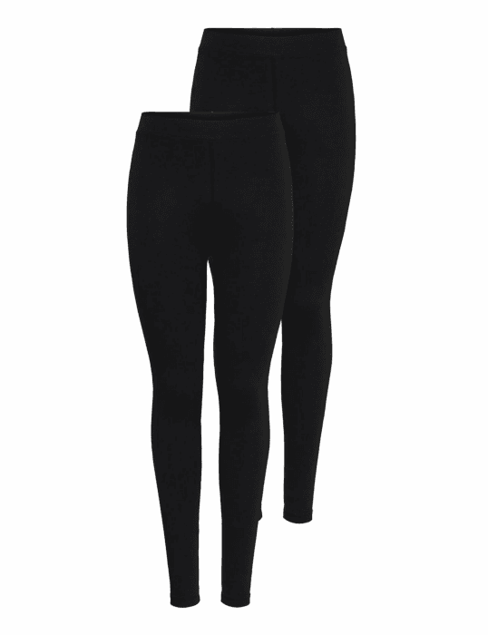 ONLY Female Leggings Onllive 2-Pack Slim Fit Leggings L Black 1 Angebot bei HelloDeals