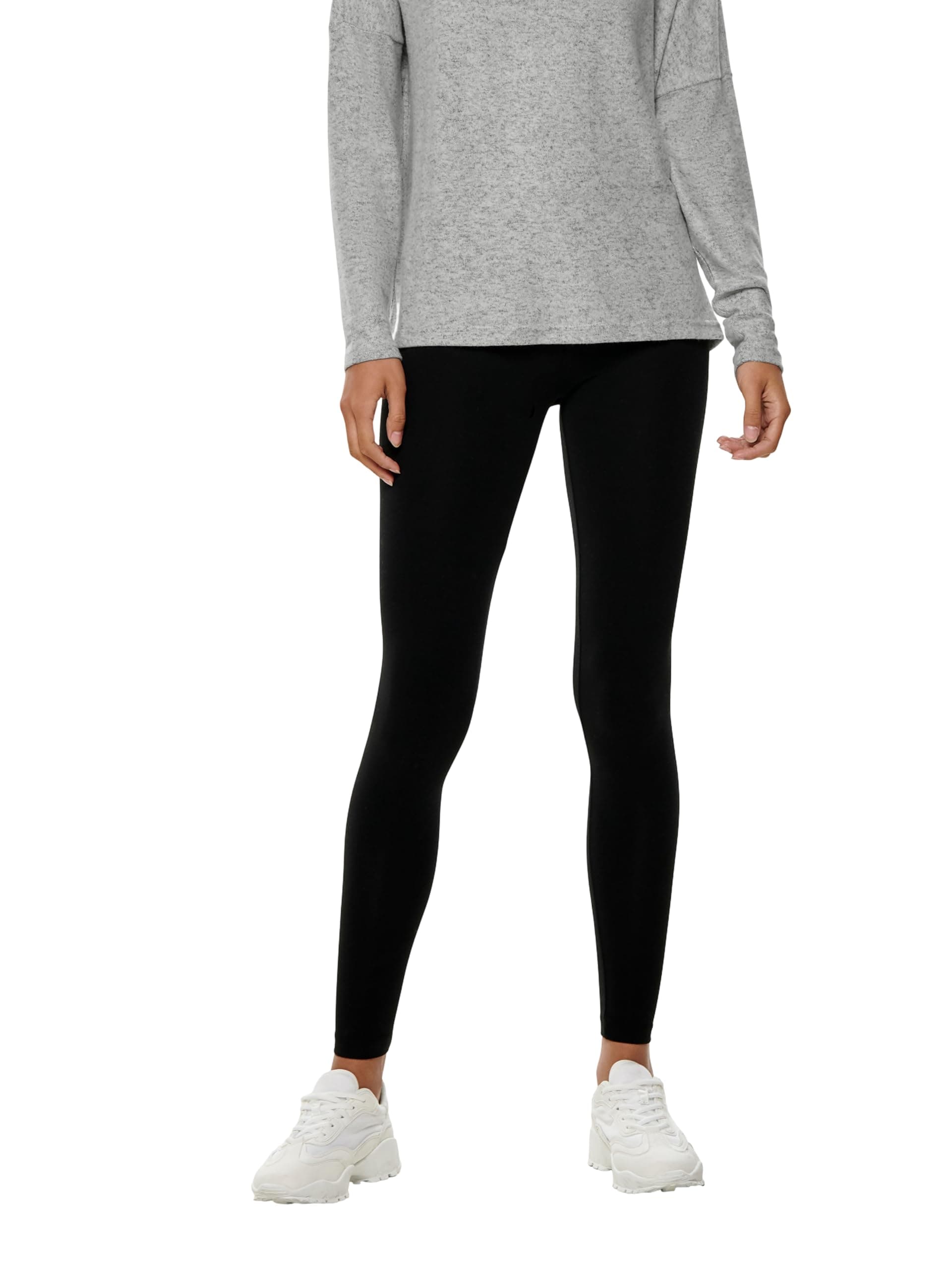 ONLY Damen Leggings 15131588 M Schwarz (Black Black) Angebot bei HelloDeals