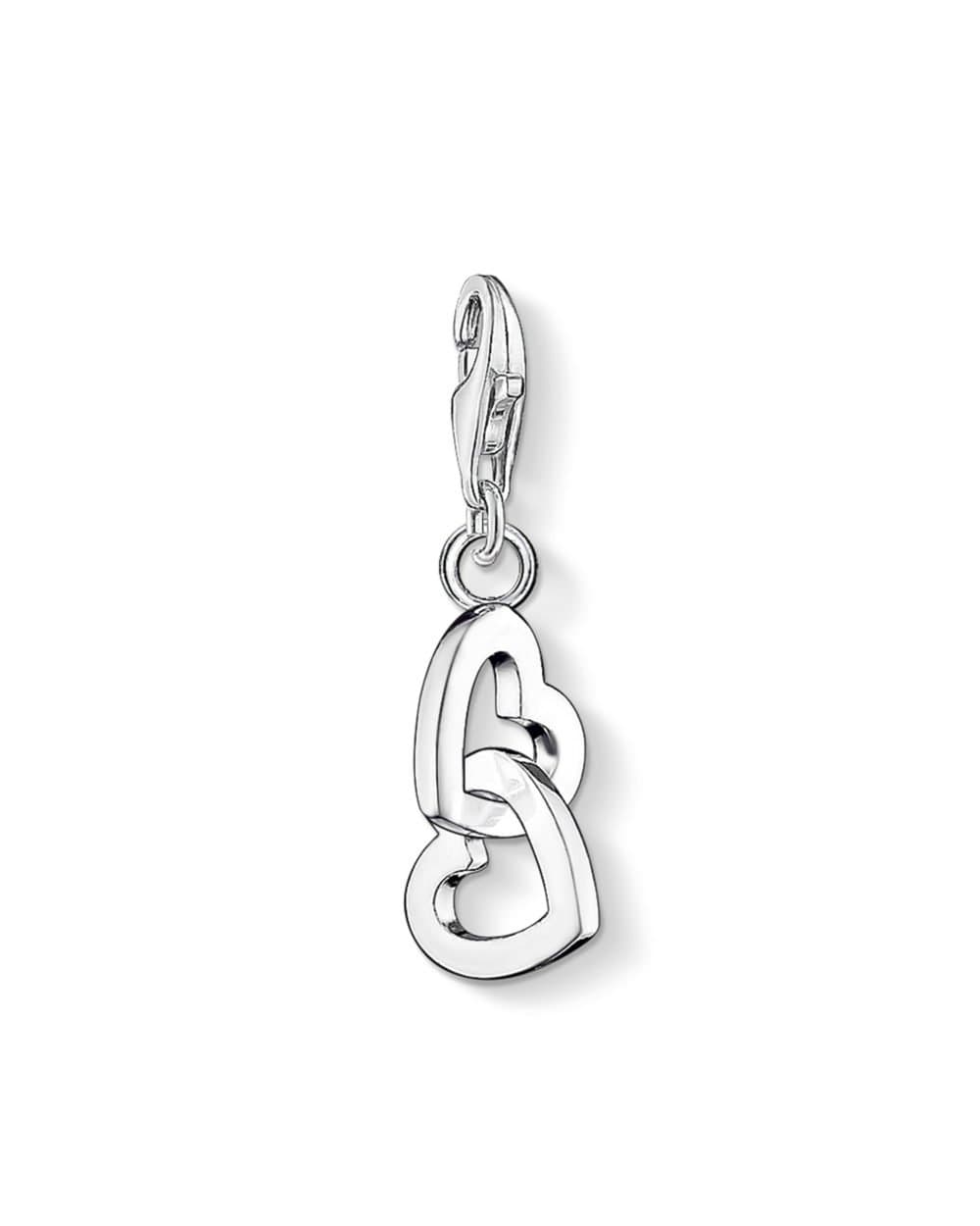 THOMAS SABO Damen Charm-Anhänger Herz Flügel Charm Club 925 Sterling Silber 0613-001-12 clean hearts Angebot bei HelloDeals