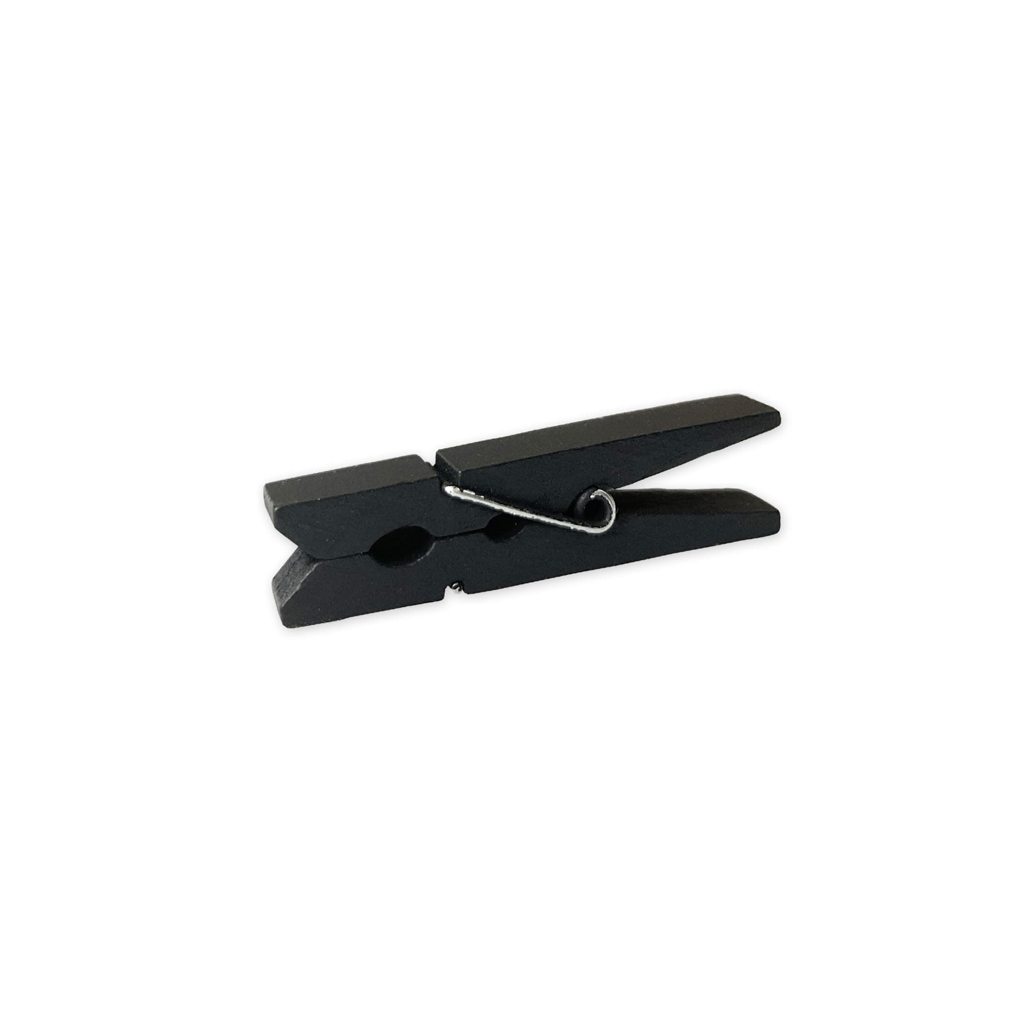 LWR CRAFTS Kleine Wäscheklammern aus Holz 1-7/8″ 4,8 cm 50 Stück pro Packung (Schwarz) Angebot bei HelloDeals