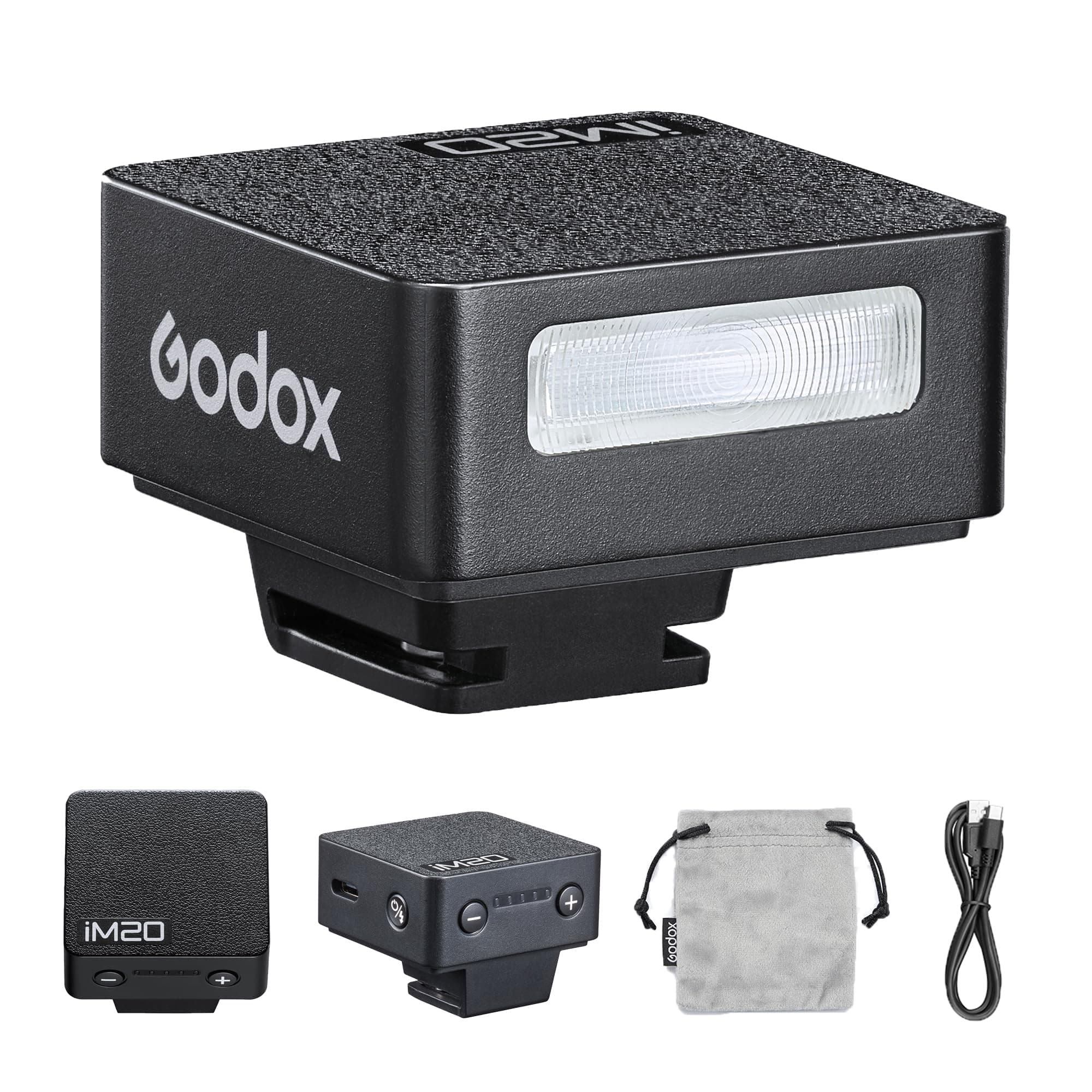 Godox IM20 Mini-Kamerablitz, 3 Sekunden Wiederholzeit, 440 Grad volle Leistung, eingebauter Lithium-Akku für Fuji, Canon, Nikon, Sony, Olympus-Kamera Angebot bei HelloDeals