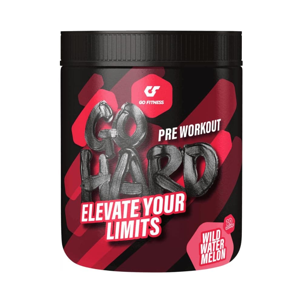 Go Fitness Nutrition – Go Hard – Wild Watermelon – 400 g – Intensives Pre-Workout, Fokus & Energie, Erfrischender Wassermelonen-Geschmack Wild Watermelon 400g Angebot bei HelloDeals