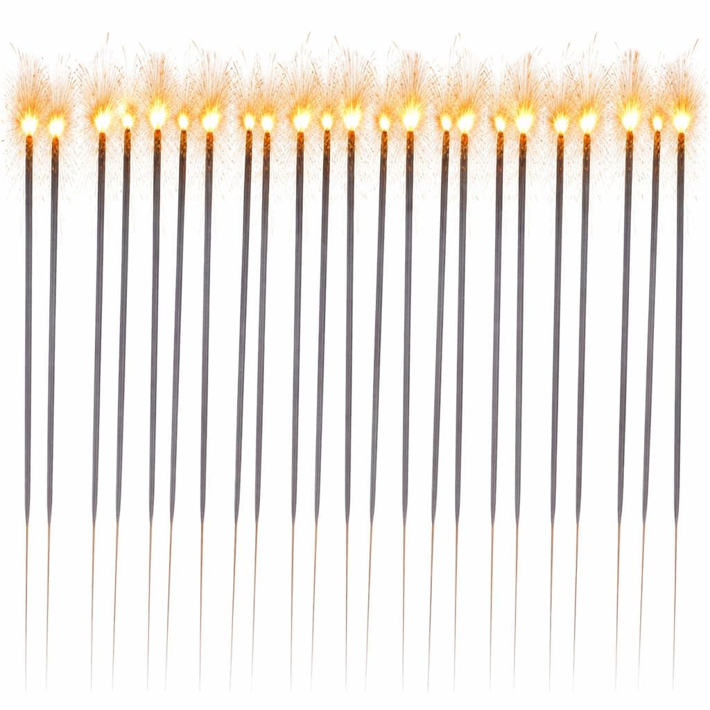30x XXL 28 cm Wunderkerzen - funkelnde Sternspritzer - Perfekt für festliche Anlässe wie Silvester & Partys & Geburtstage & Hochzeit (30x) Angebot bei HelloDeals