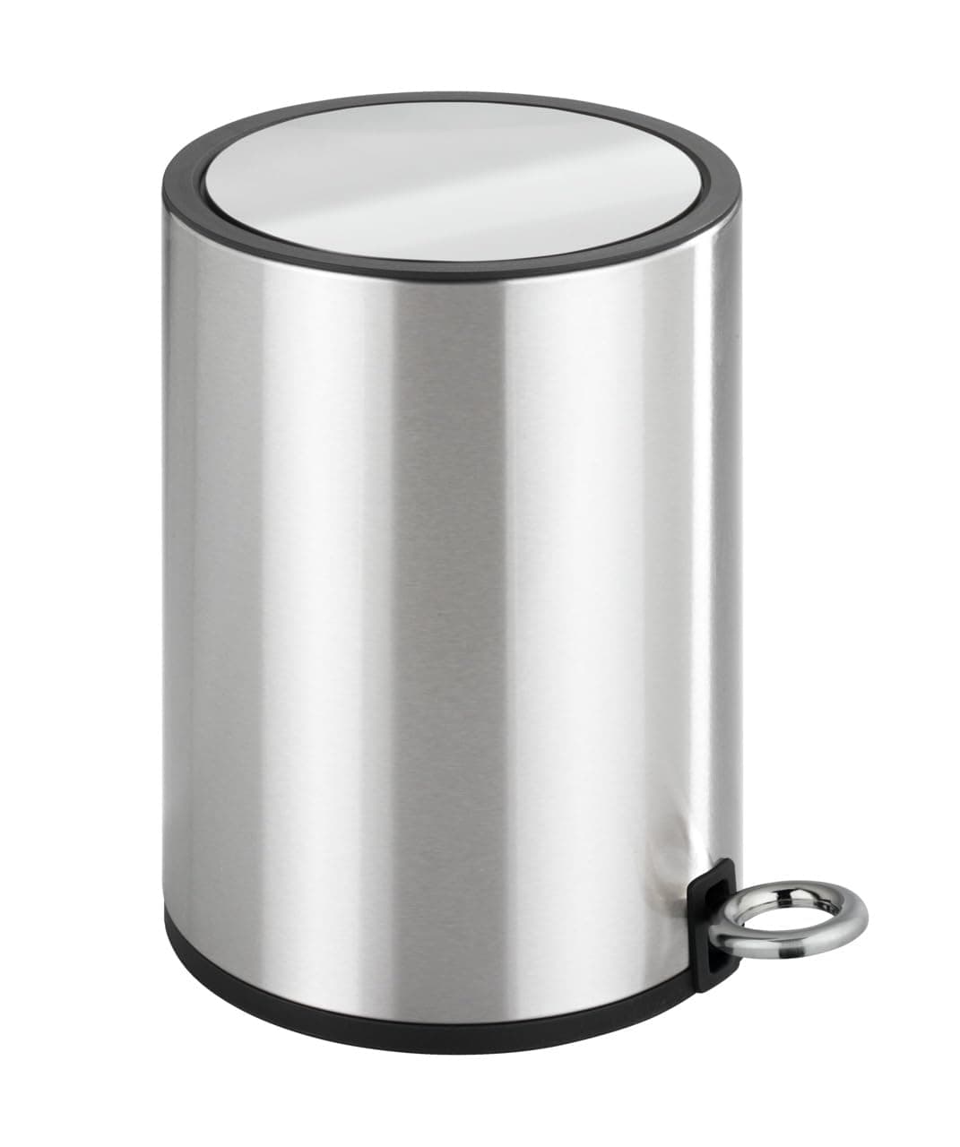 WENKO Kosmetikeimer Mod. Monza 3 Liter, Edelstahl Treteimer mit Easy-Close Absenkautomatik, integrierter Müllbeutelhalter, glänzend Angebot bei HelloDeals