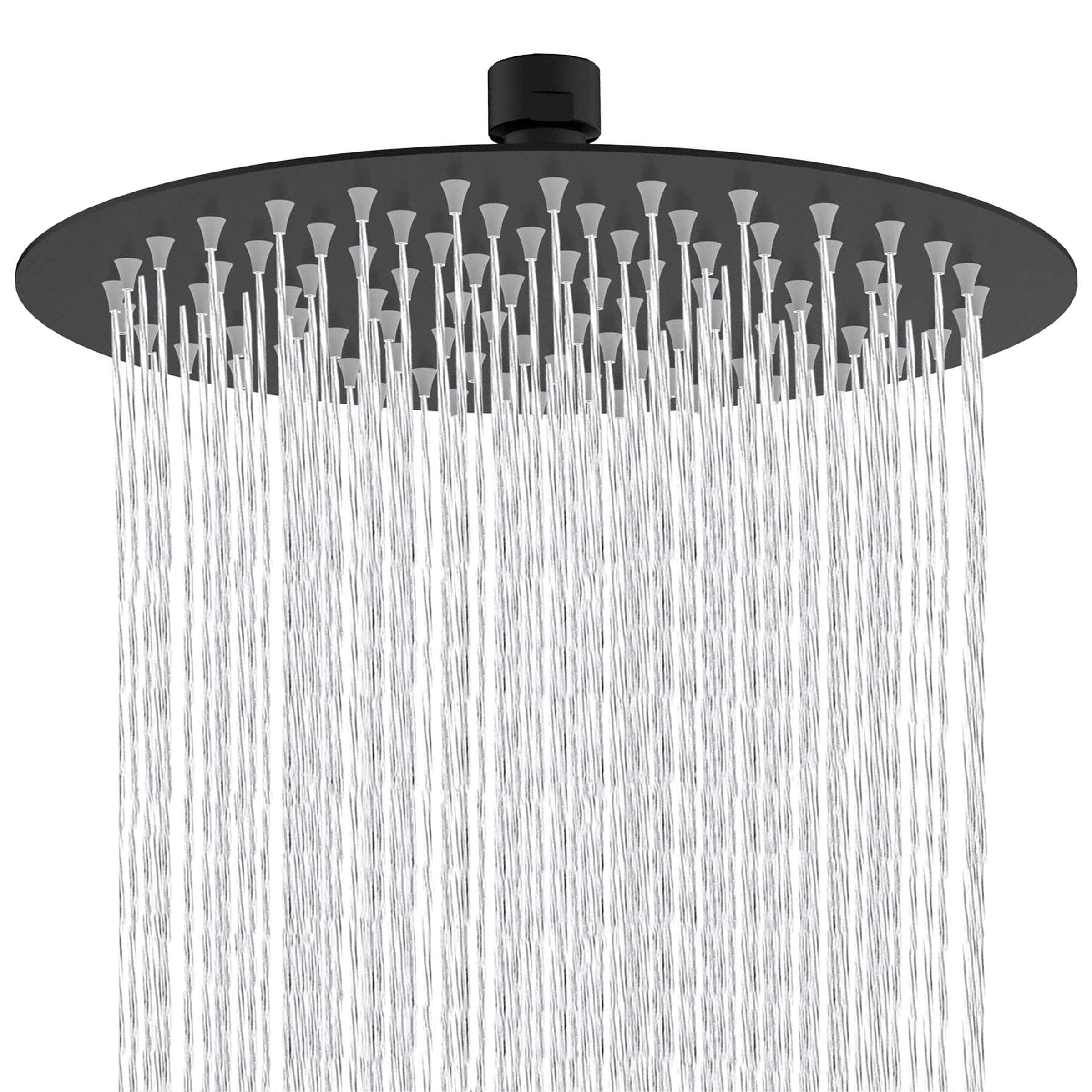 Drenky Duschkopf Regendusche Schwarz,16 Zoll/40cm Duschbrause Wassersparende Rund Große Edelstahl Kopfbrause Druckerhöhend Ultra Dünn Mit Silikonauslasslöchern 16 Zoll Runden Angebot bei HelloDeals