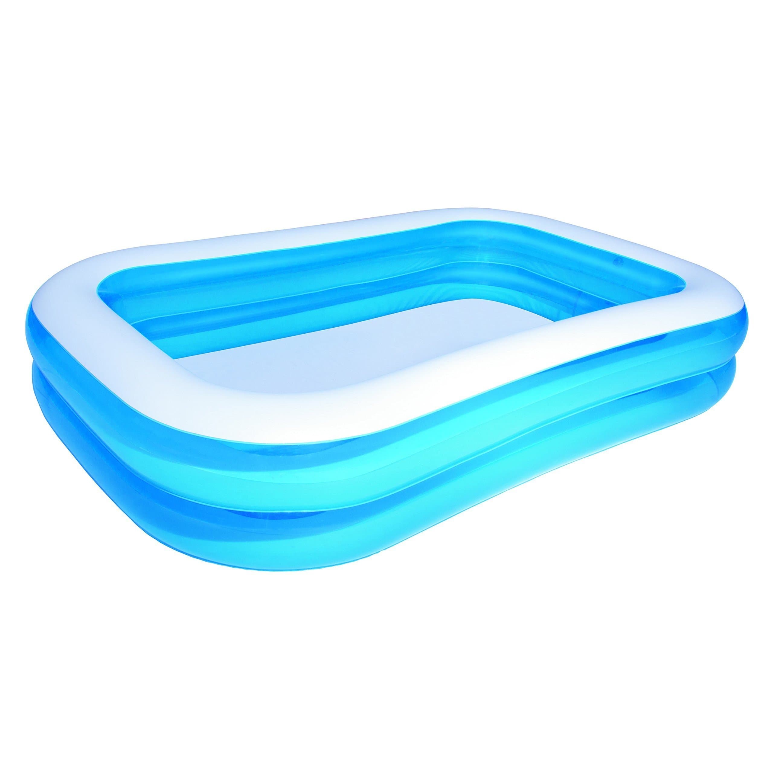 Bestway MWS 54006 Aufblasbarer Pool, rechteckig, 262 x 175 x 51 cm, aus Vinyl, 2 Ringe. Angebot bei HelloDeals