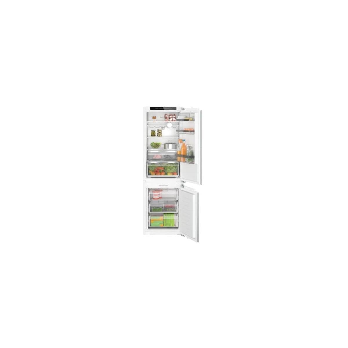 Bosch KIN86ADD0 Serie 6 Einbau-Kühl-Gefrier-Kombination, 177,2 x 55,8 cm Nische, 184 L Kühlen & 76 L Gefrieren, Eco Airflow, No Frost, Hochstabile Türeinsätze, Zwei Kühlkreisläufe, LED-Beleuchtung Serie 6 1772 x 558 x 548 mm EEK D Angebot bei HelloDeals