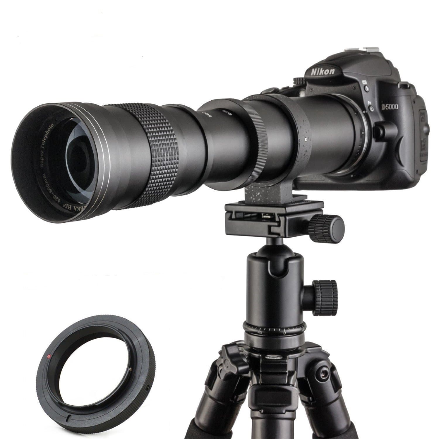 JINTU 420-800mm f/8.3 Teleobjektiv, EF Objektiv Manuelles Zoom Objektiv für Canon SLR 90D 80D 4000D 2000D 1500D 1300D 1200D 850D 800D 750D 600D 500D 250D 60D 70D 50D 5D 1D 7D Angebot bei HelloDeals