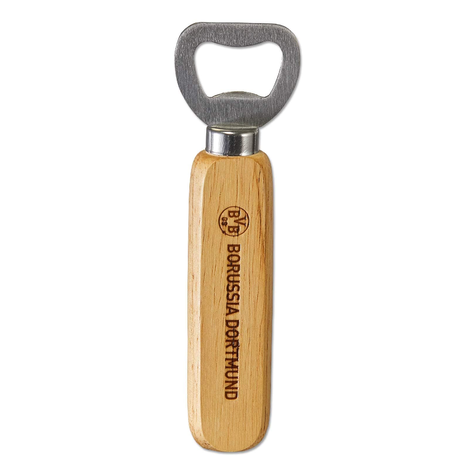 Borussia Dortmund Unisex Bvb-flaskeåbner med træhåndtag Flaschen ffner, holz,grau, 10cm EU Angebot bei HelloDeals