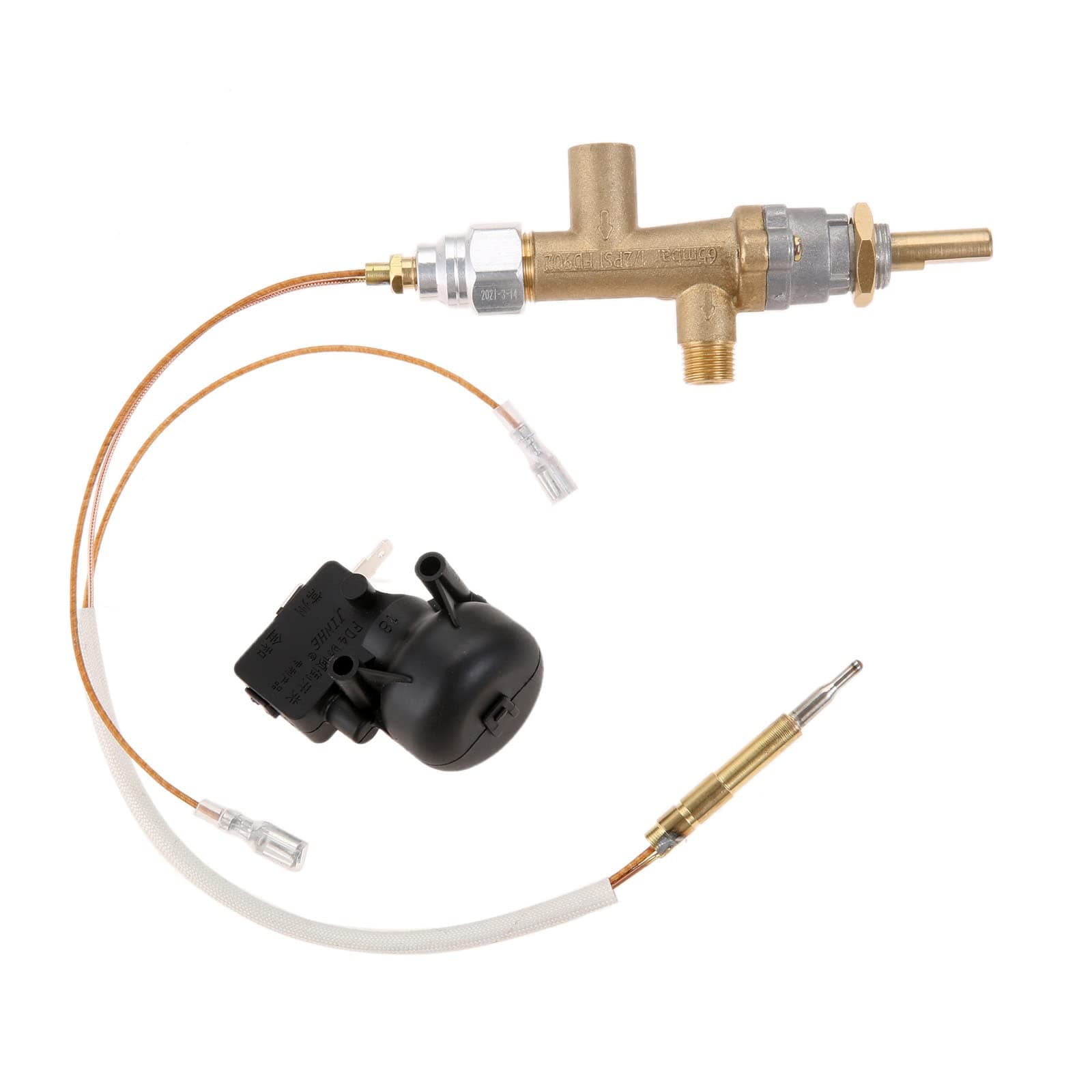 Aupoko Propan Gas Terrassenheizung Reparatur, Ersatzteile für Thermoelement Sensor Dump Switch Controls Sicherheitsset, Hauptsteuerventil mit Pilot Port Kit Angebot bei HelloDeals