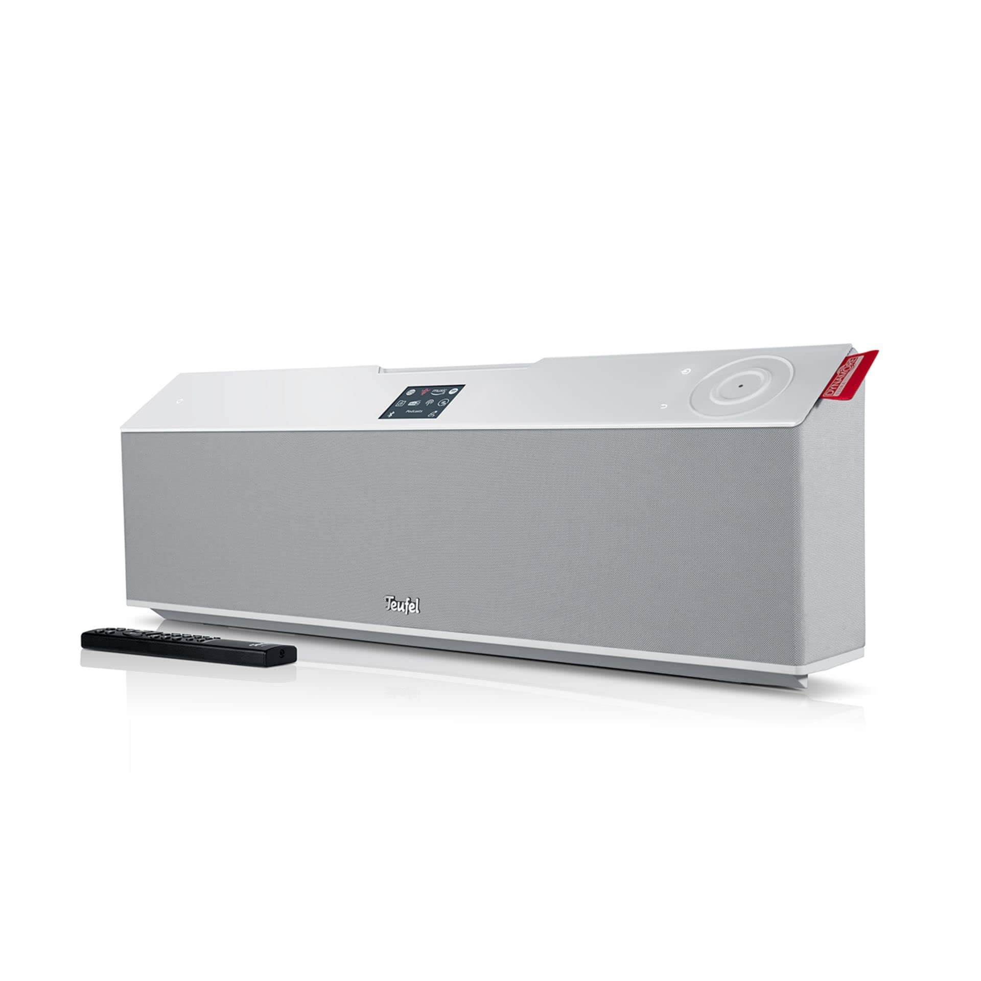 Teufel MUSICSTATION CD-Internet-Radio Bluetooth Lautsprecher, DAB+ Digitalradio und FM Radio, Musikstreaming, HiFi Sound, Wecker, W-LAN, Bassreflex - weiß Angebot bei HelloDeals