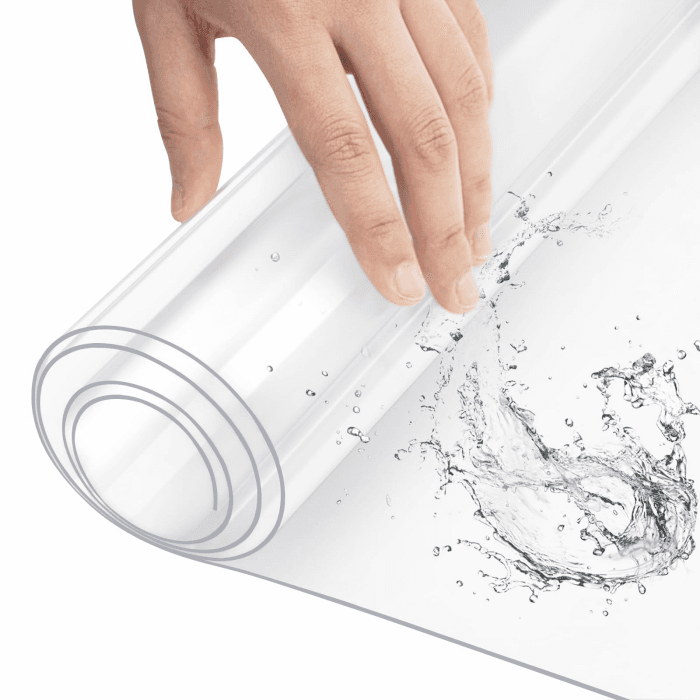 WOLTU Tischfolie 1 mm aus PVC Glasklar Hochglanz Tischdecke Transparent Wasserdicht Abwaschbar Tischschutz Folie für Tisch Rechteckig 100x200cm 200 x 100 cm (Rechteckig) PVC, 1mm Angebot bei HelloDeals