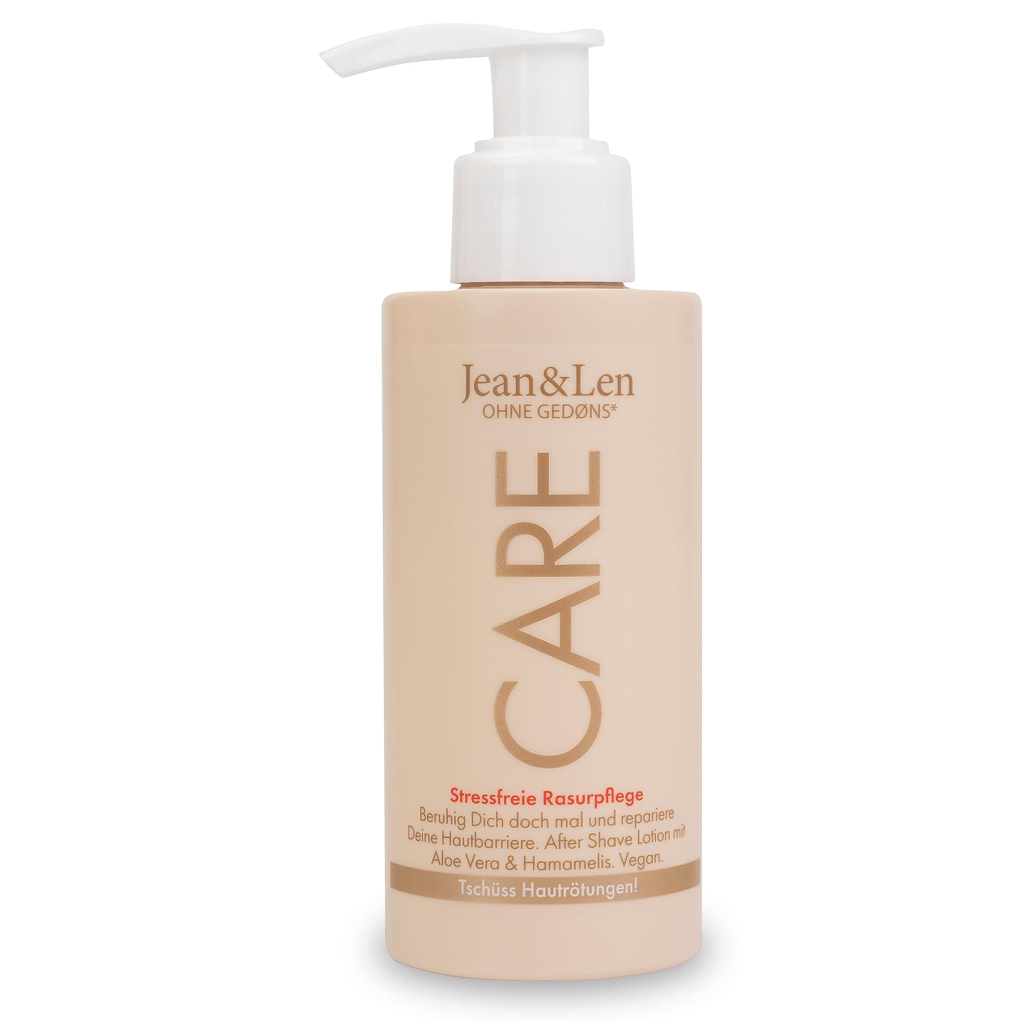 Jean & Len After Shave Lotion Aloe Vera & Süßmandelöl, mildert rasurbedingte Hautirritationen, beruhigt gereizte Haut, After Care nach der Rasur, ohne Parabene & Silikone, 145 ml Angebot bei HelloDeals