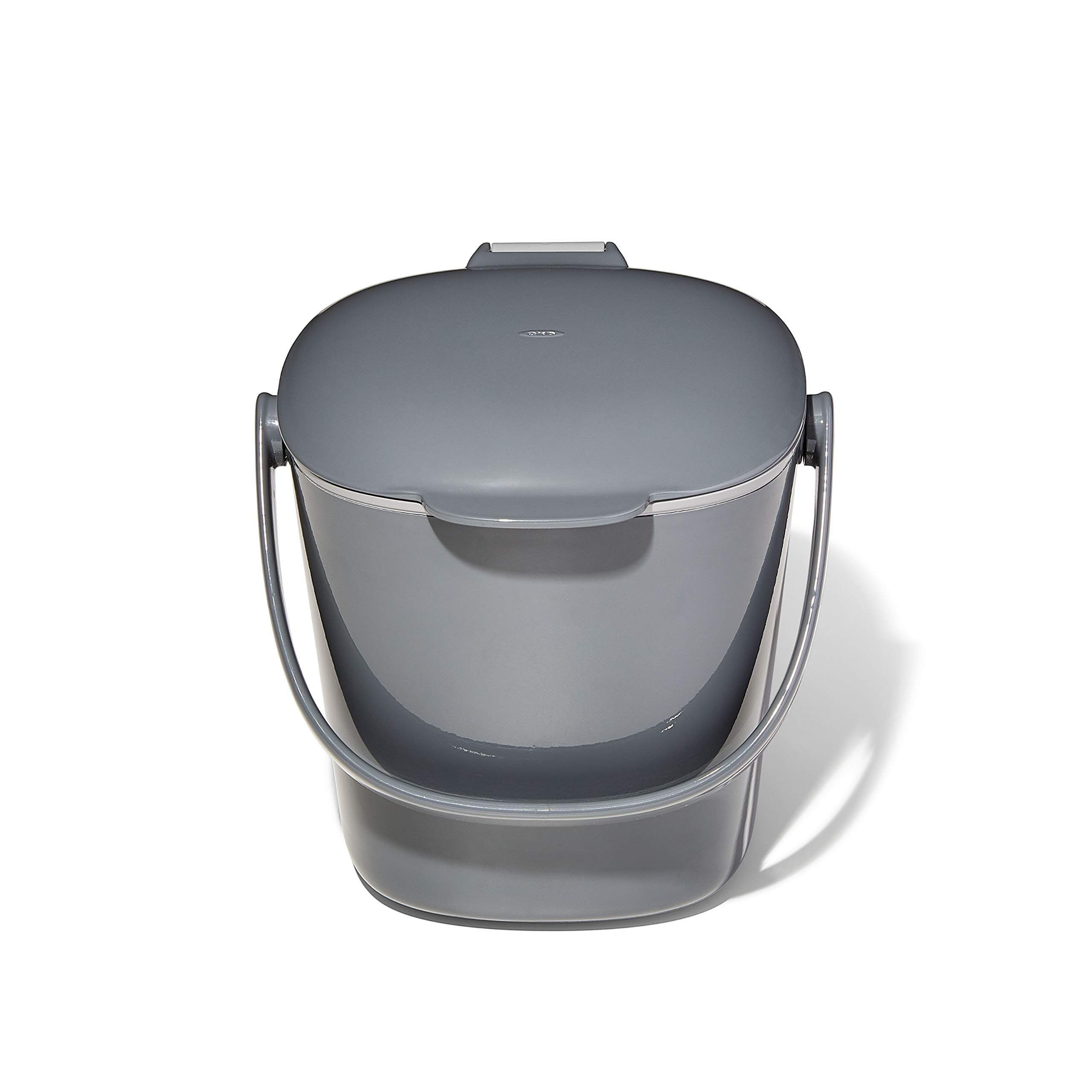 OXO Good Grips Komposteimer grau – geruchsdichter Abfalleimer für die Küche – 2,8 l 2.8L Anthrazit Angebot bei HelloDeals