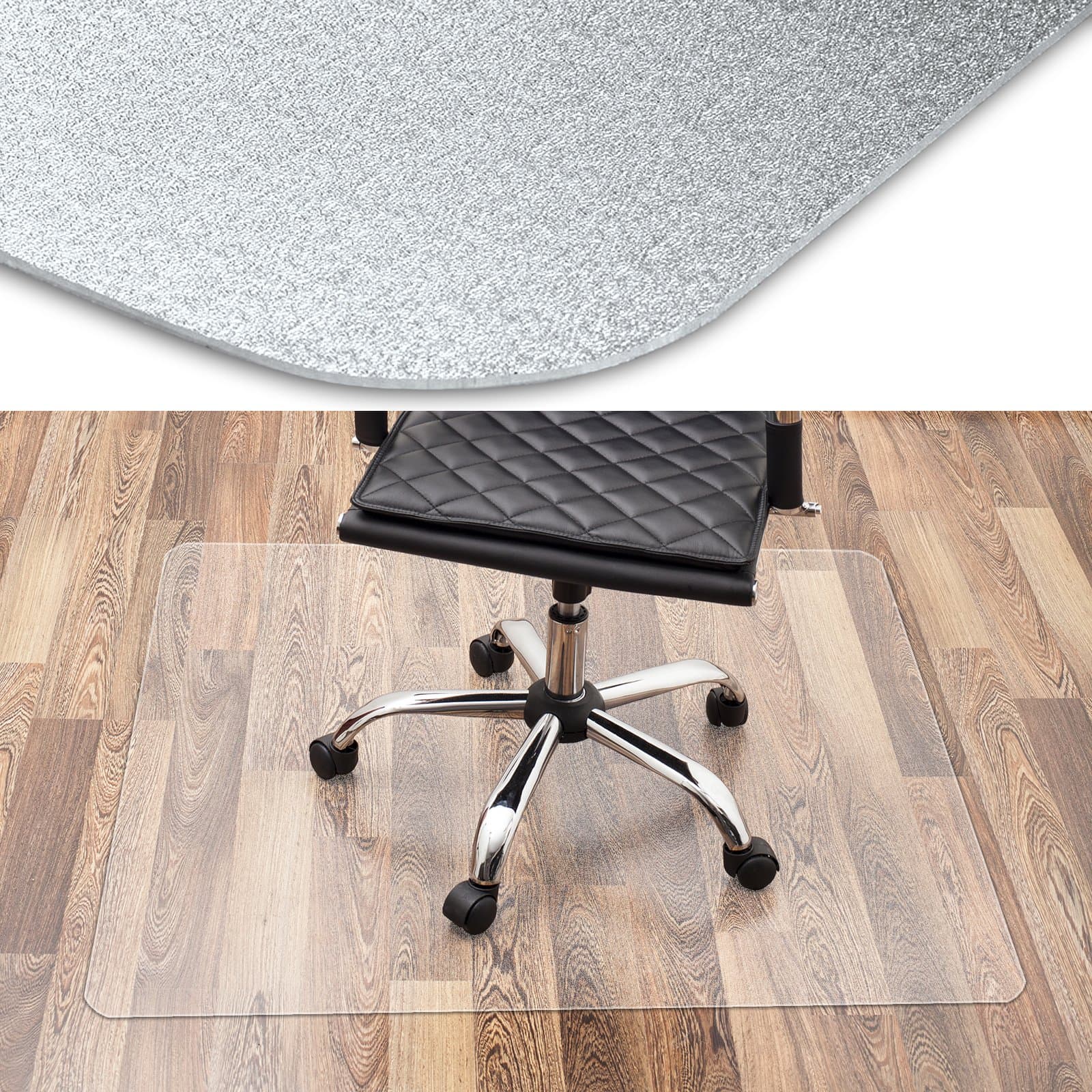 Floordirekt PRO - Bürostuhl Unterlage - transparente Bodenschutzmatte für Hartböden - Bodenmatte, Bodenschutz, Unterlegmatte (75 x 120 cm) 75 cm x 120 cm Angebot bei HelloDeals