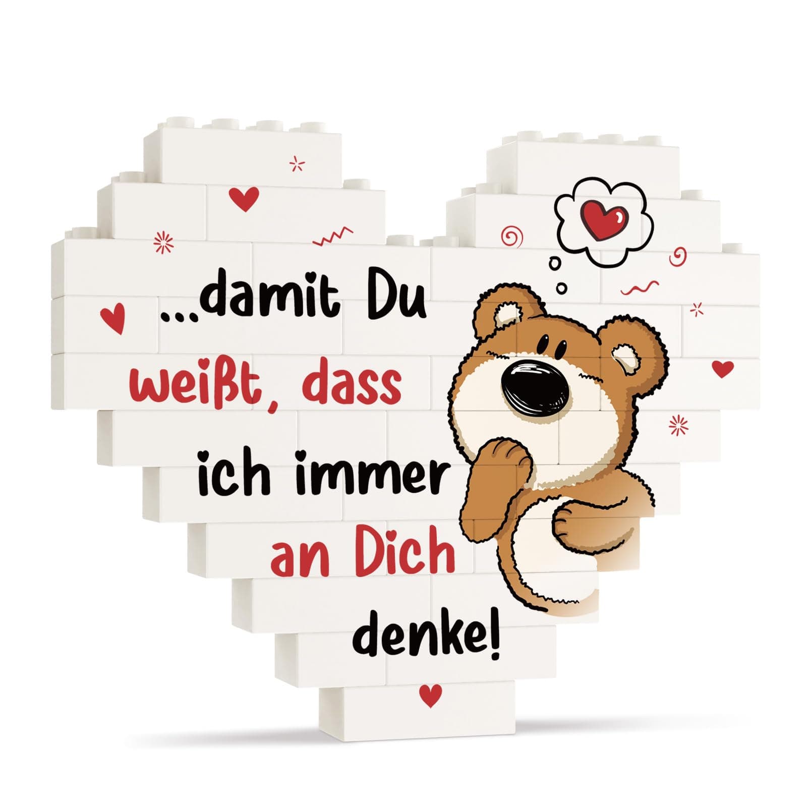 Geschenk Valentinstag für Ihn und Sie, Jahrestag Geschenk für Ihn Sie, Partner Geschenke für Fernbeziehung – Herz Dekoration, Ich Liebe Dich Paar Geschenke für Männer Frauen Angebot bei HelloDeals