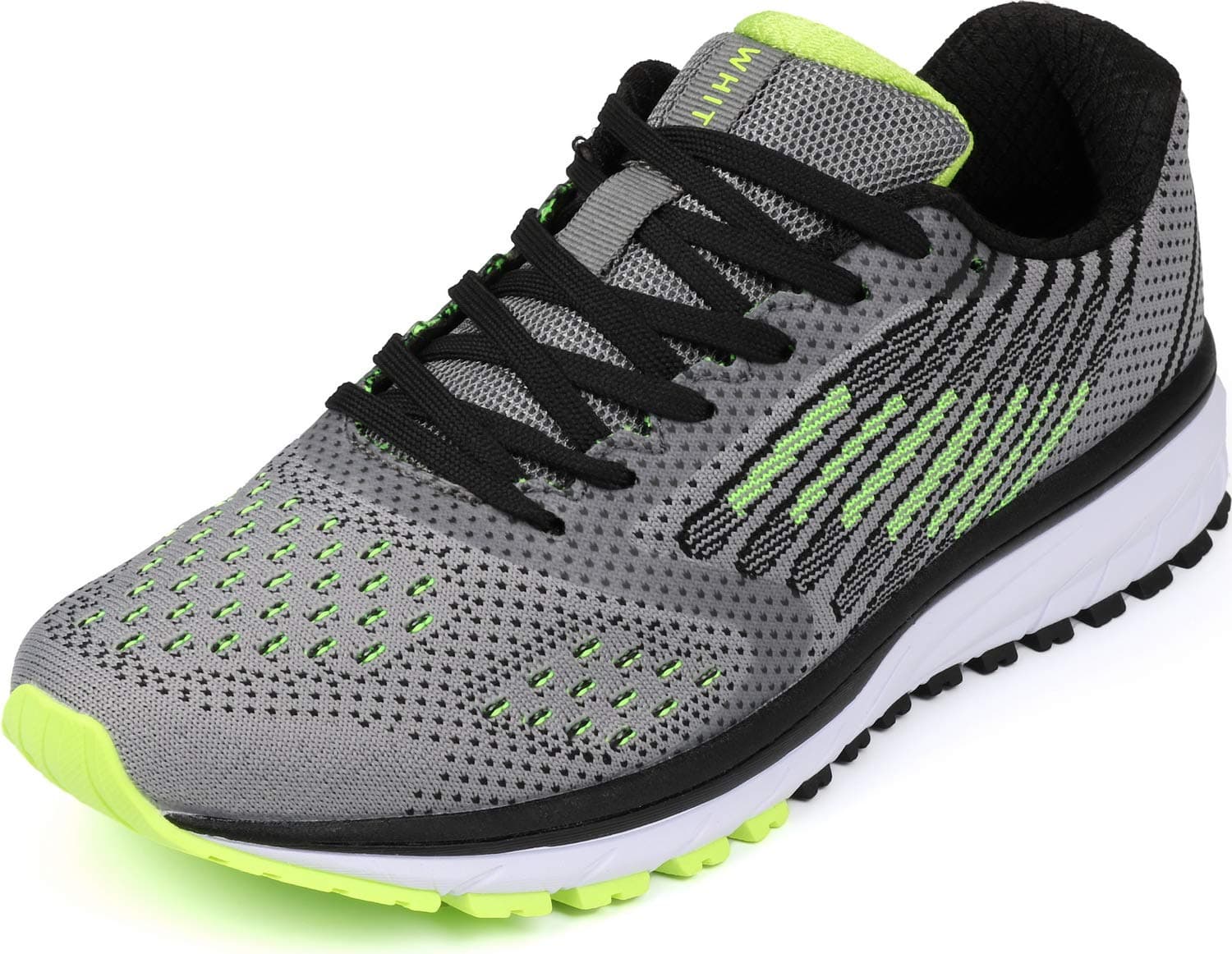 WHITIN Laufschuhe Herren Damen Turnschuhe Sportschuhe Unisex Bequeme Straßenlaufschuhe Walkingschuhe 36-47 43 EU Grau Grün Angebot bei HelloDeals