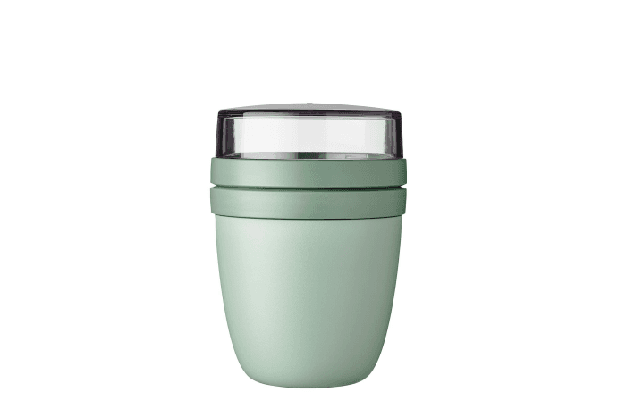 Mepal Müslibecher to go, praktischer Joghurtbecher to go - Unterteilung für Joghurt & Müsli - Geeignet für Gefrierschrank, Mikrowelle & Spülmaschine - 500 ml + 200 ml - Nordic Sage 500 ml Nordic Sage Angebot bei HelloDeals