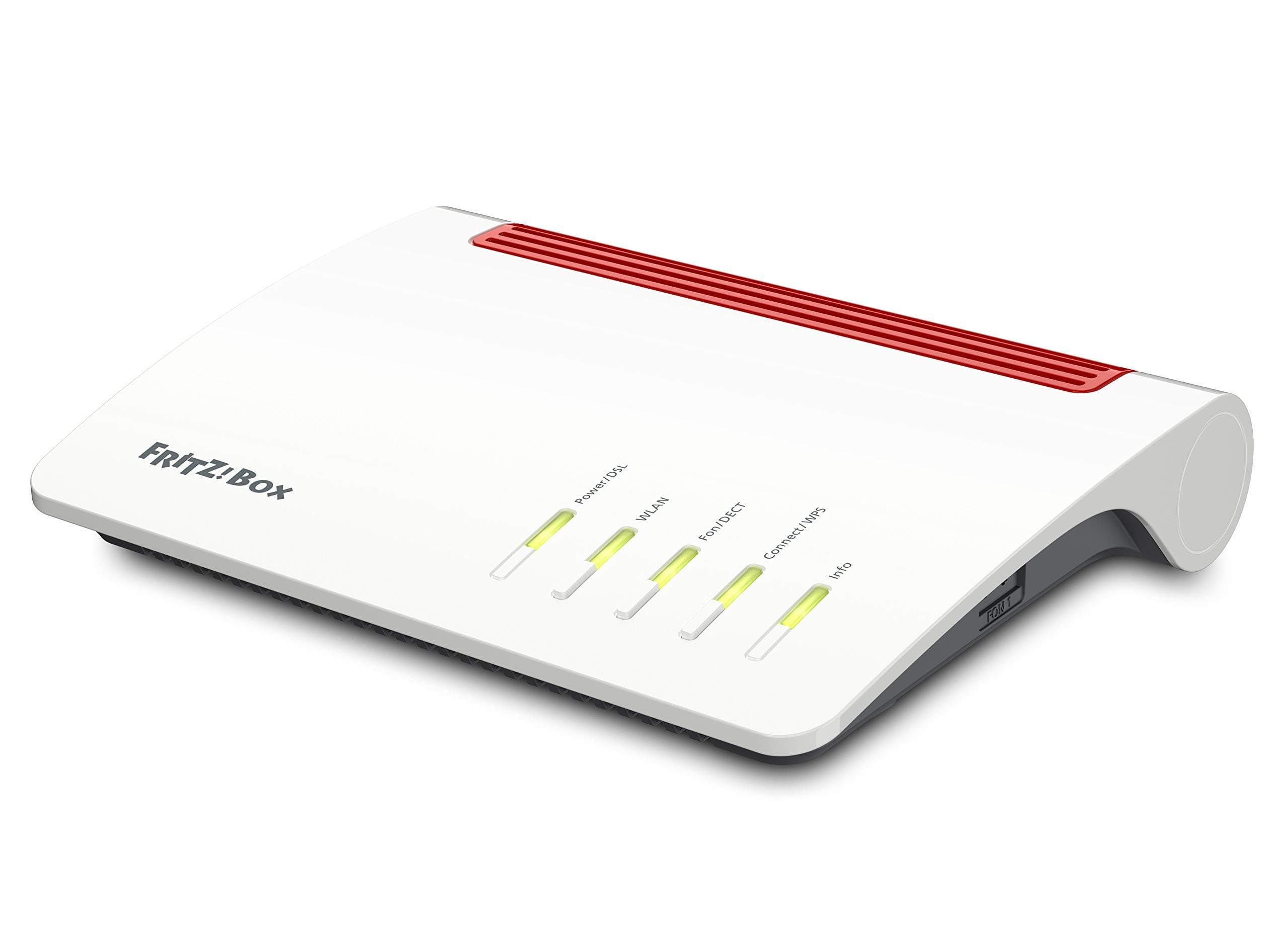 AVM FRITZ!Box 7590 High-End WLAN AC + N Router (VDSL-/ADSL, 4x4 MU-MIMO mit 1.733 (5 GHz) und 800 MBit/s (2.4 GHz), DECT-Basis, Media Server) (Generalüberholt) geeignet für Deutschland Single Angebot bei HelloDeals