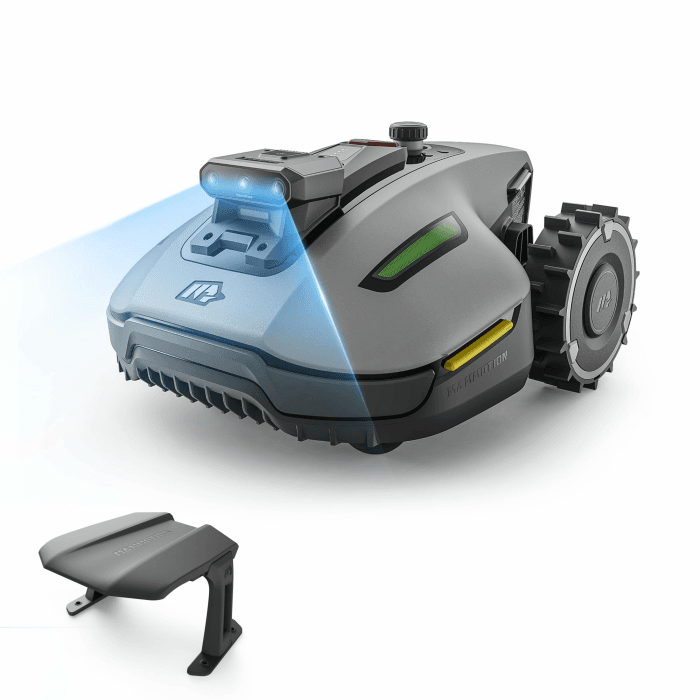 MAMMOTION YUKA mini 2 500 Mähroboter mit Garage, Empf. 500 m², Kein RTK & Begrenzungskabel, Kein Signalabbruch, KI TrueVision-Navigation, Auto Kartierung, DropMow, RWD für 45% Steigung, 4.5Ah-Akku YUKA mini 2 500+Garage Angebot bei HelloDeals