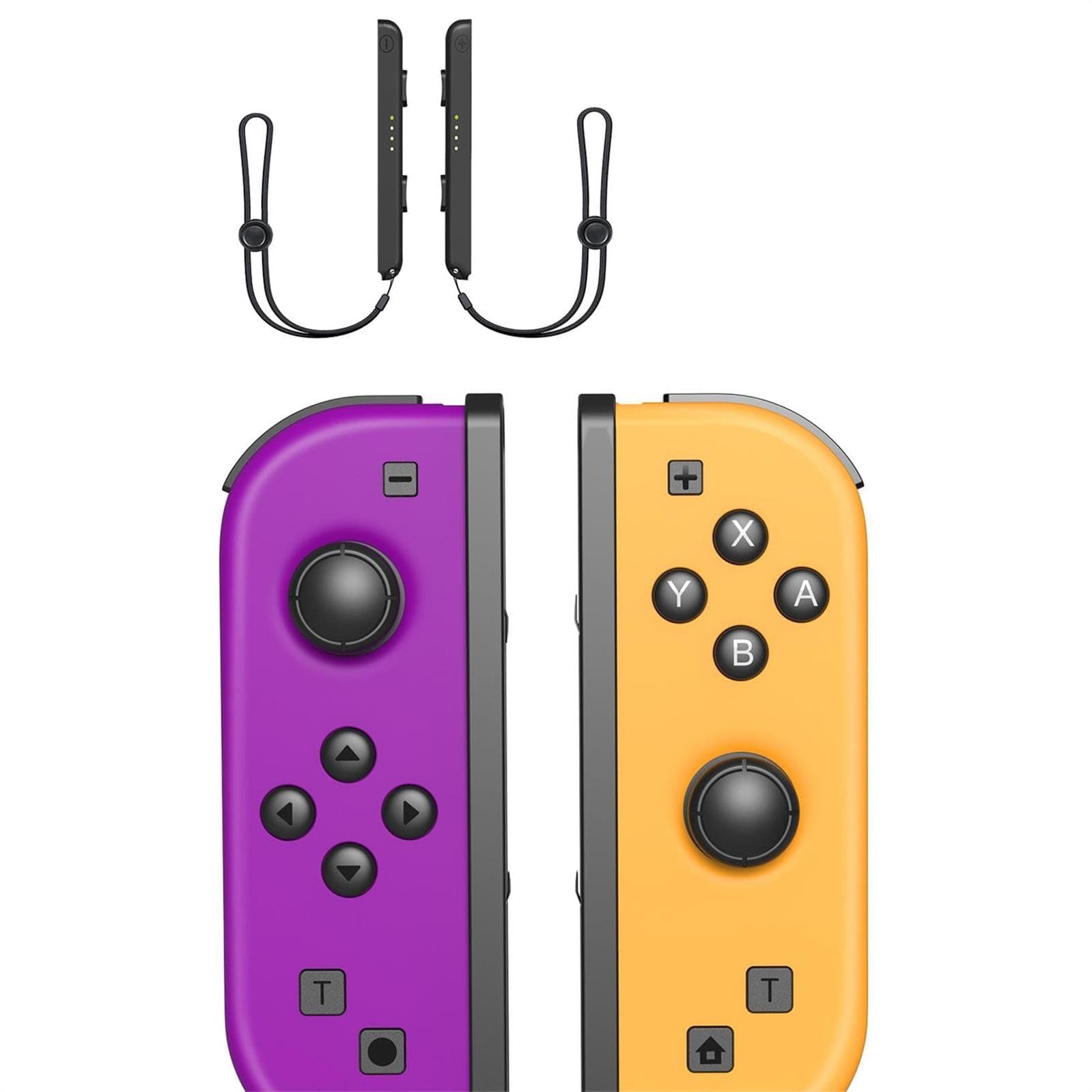 Yiigame Controller per Switch, L/R Wireless Gamepad Switch per Switch/OLED/Lite,Switch Controller con 6-Axis Gyro,Doppia Vibrazione Viola e Arancione Angebot bei HelloDeals