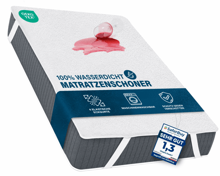 Utopia Bedding Matratzenschoner 160 x 200 cm Wasserdicht, Mit Elastisch Eckbändern, Oeko-TEX Zertifiziert Matratzenauflage Atmungsaktive, Matratzenschutz Weiß 160 x 200 cm (1er Pack) Weiß Angebot bei HelloDeals