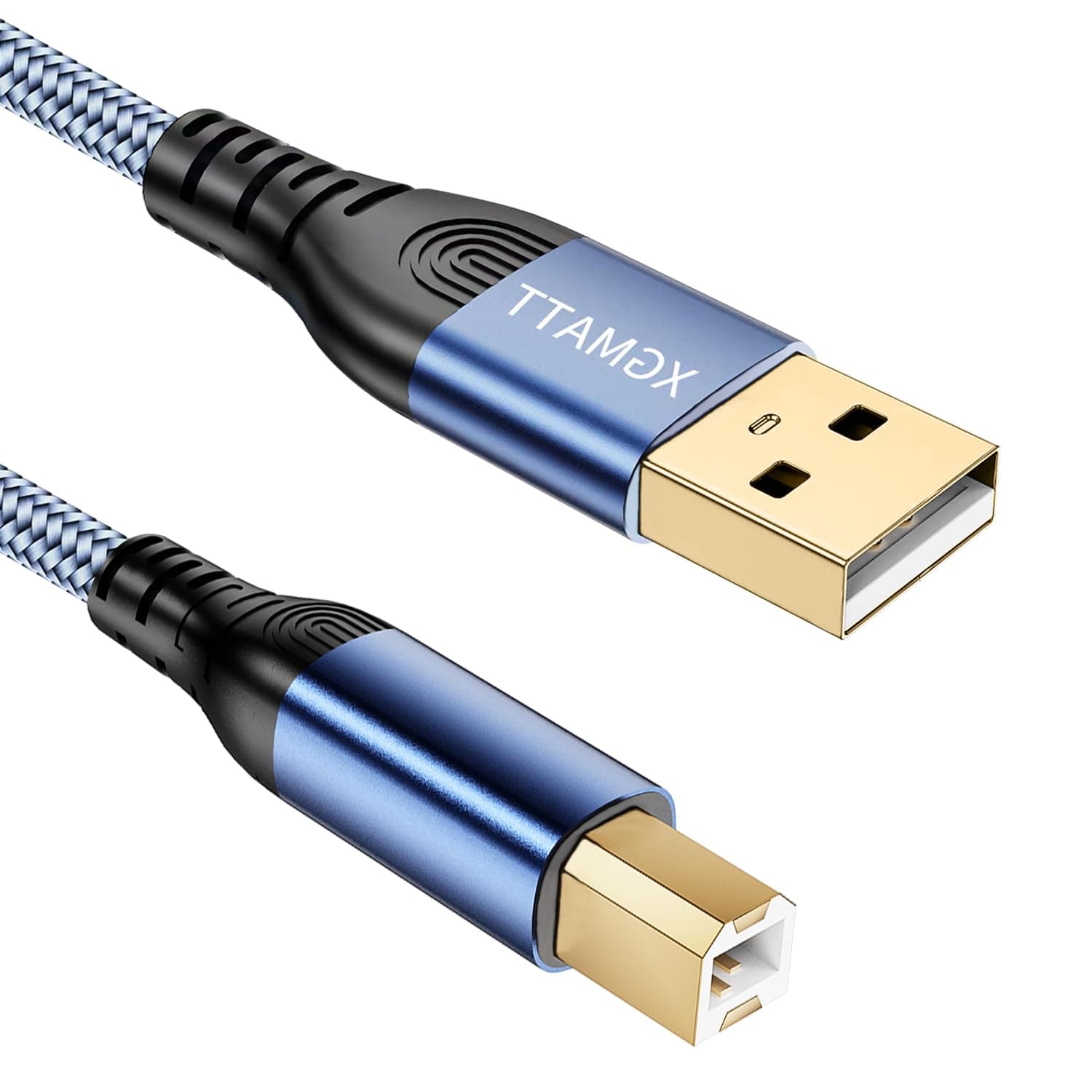 USB Druckerkabel, 4,5 m, USB A auf USB B Kabel, USB 2.0 Typ B Kabel, Hochgeschwindigkeits-Scanner, kompatibel mit Lexmark, Dell, HP, Canon, Epson, Xerox, Brother, DAC und mehr, Blau Blau 4.5M Angebot bei HelloDeals