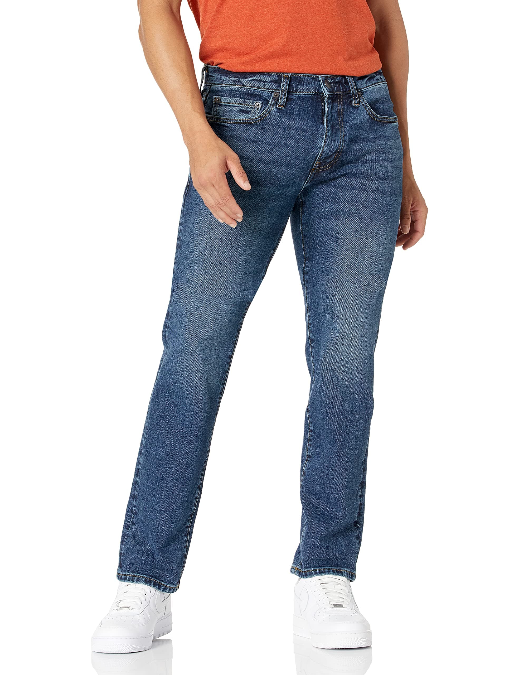 Amazon Essentials Herren Slim-Fit-Jeans - Auslauffarben 36W / 32L Vintage Waschung Angebot bei HelloDeals
