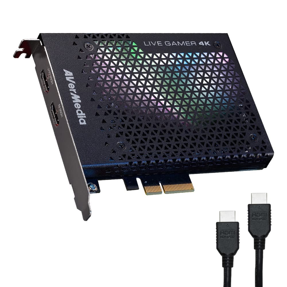 AVerMedia PCIe Capture Card, 4K60 HDR Passthrough, Geringe Latenz, 4K Capture Card für Streaming auf PS5/Pro, Xbox Series X/S, PC, Game Capture mit OBS, YT, Twitch für Windows - GC573 Live Gamer 4K Angebot bei HelloDeals