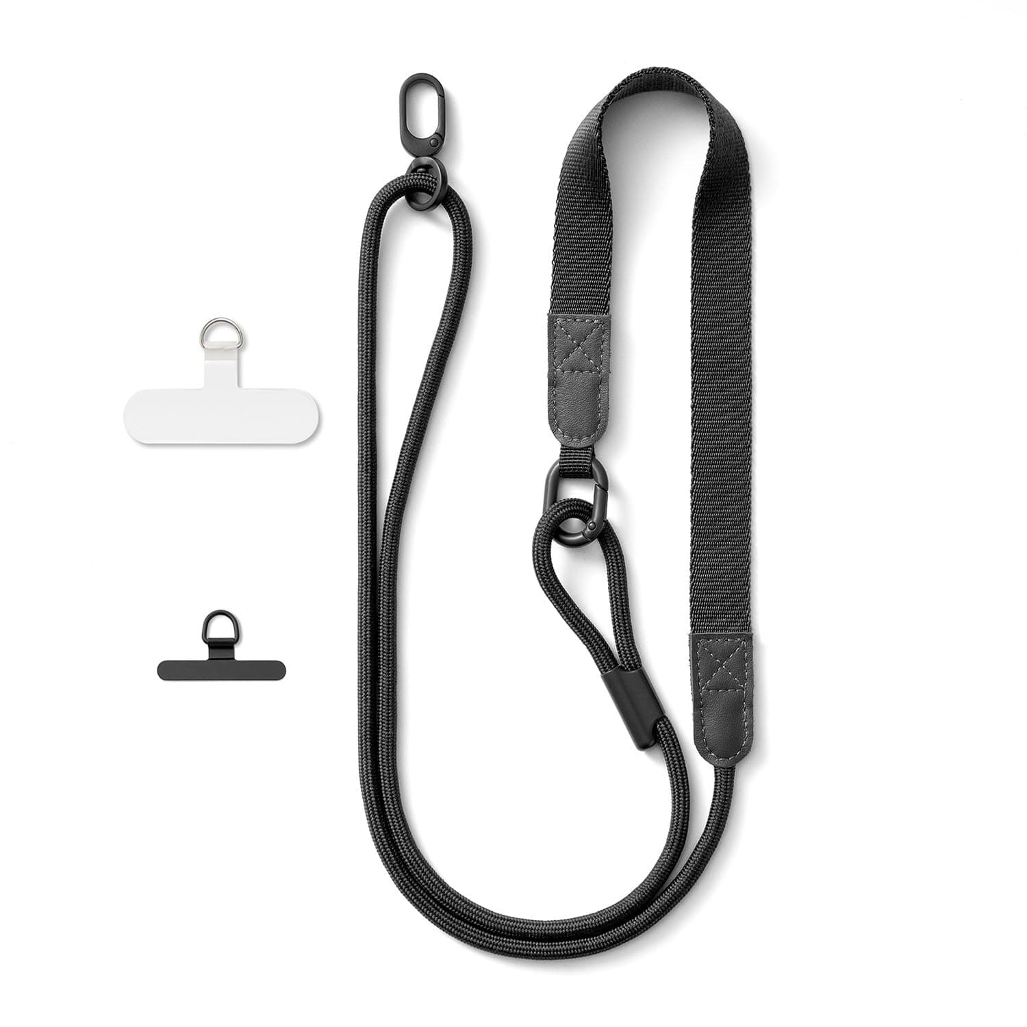 MORSUNBELA Handykette Universal Handyband zum Umhängen Phone Lanyard Verstellbar Handy Umhängeband Band für Handyhülle Schlüsselband Schwarz Angebot bei HelloDeals