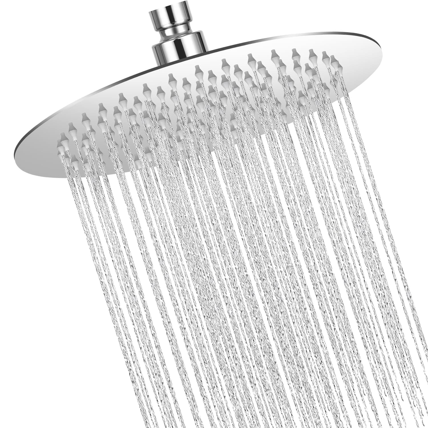8 Zoll(20cm) Regenbrause, Fester Duschkopf Regendusche 304 Regendusche Duschkopf Kopfbrause Dusche Kopfbrause 360° Verstellbar Duschkopf Regendusche mit Selbstreinigenden Düsen (Silber) Angebot bei HelloDeals