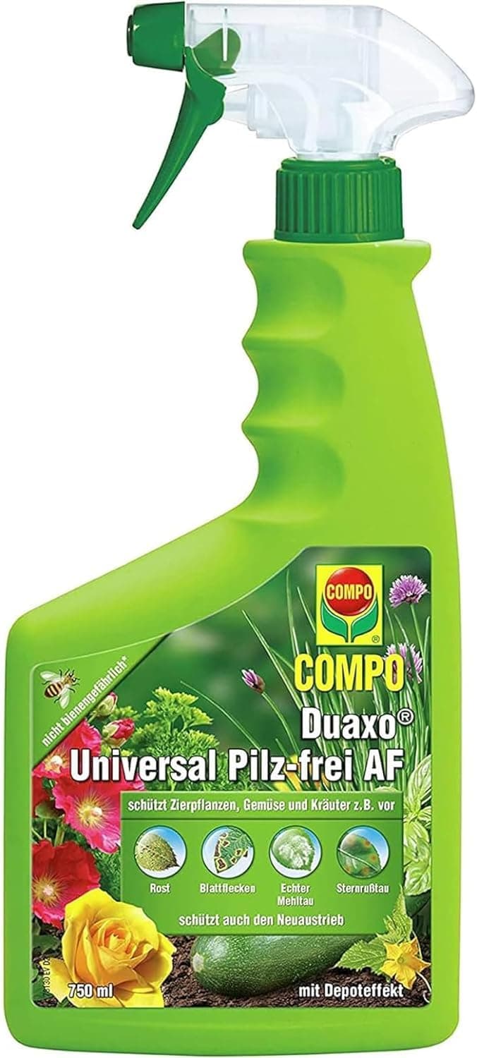 Compo Duaxo Universal Pilz-frei AF, Bekämpfung von Pilzkrankheiten an Zierpflanzen, Gemüse und Kräutern, Anwendungsfertig, 750 ml Angebot bei HelloDeals