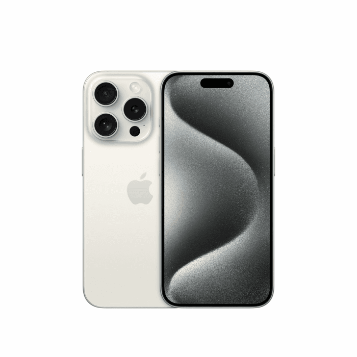 Apple iPhone 15 Pro 128 GB - Titan Weiß (Generalüberholt) Titan Weiß 128GB Angebot bei HelloDeals