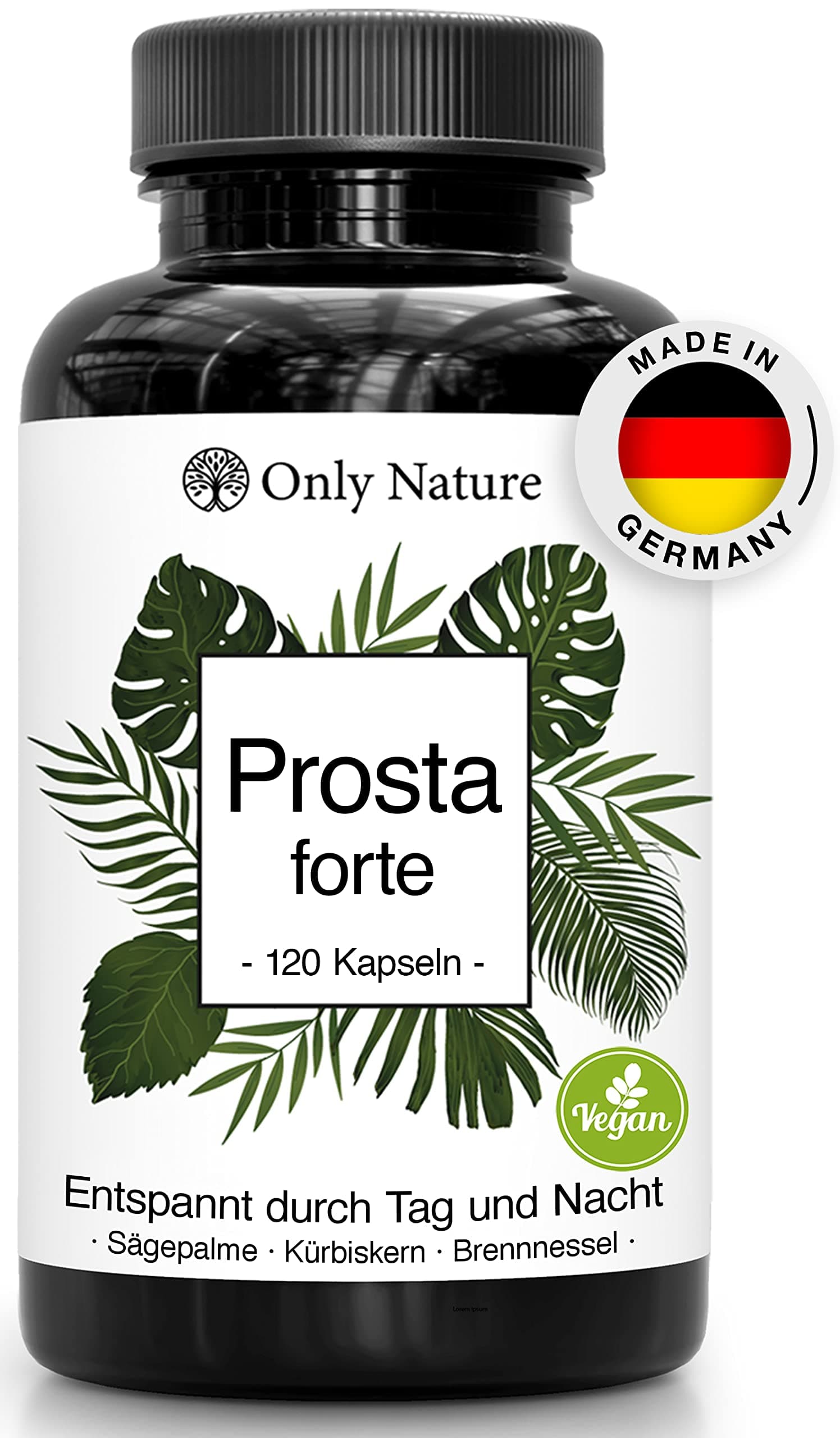 Prosta Kapseln Hochdosiert - Einzigartige Zusammensetzung aus Kürbiskernextrakt, Sägepalmenextrakt, Brennnesselwurzel und Vitamin E - In Deutschland produziert & Laborgeprüft - 120 Prostata Kapseln Angebot bei HelloDeals