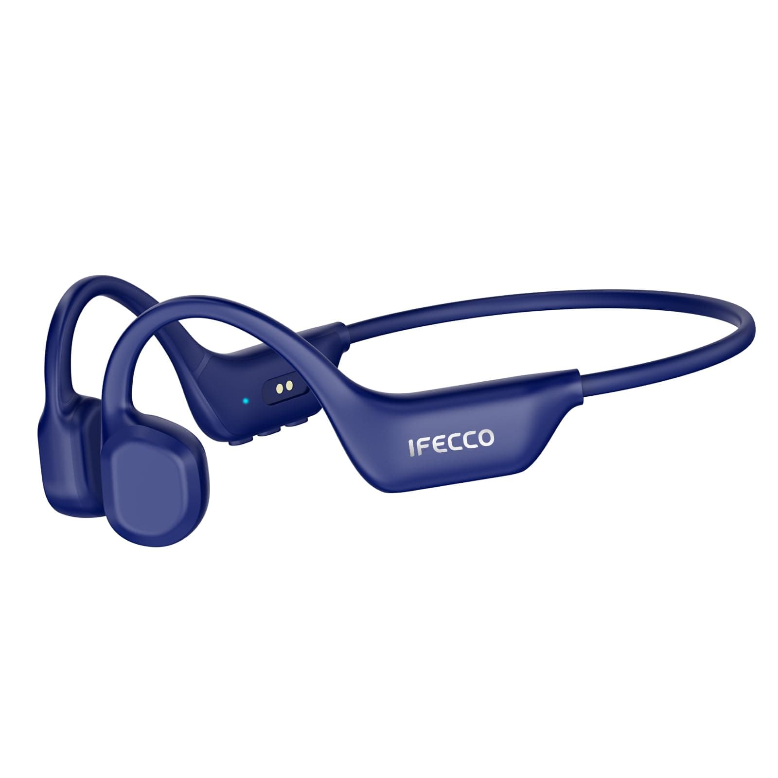IFECCO Knochenschall Kopfhörer Bluetooth 6.0 - IP67 Wasserdicht Bone Conduction Headphones mit Mikrofon, Lange Akkulaufzeit, Open Ear Kopfhörer Kabellos für Fitness Radfahren Läufer Fahrrad (Blau) Angebot bei HelloDeals