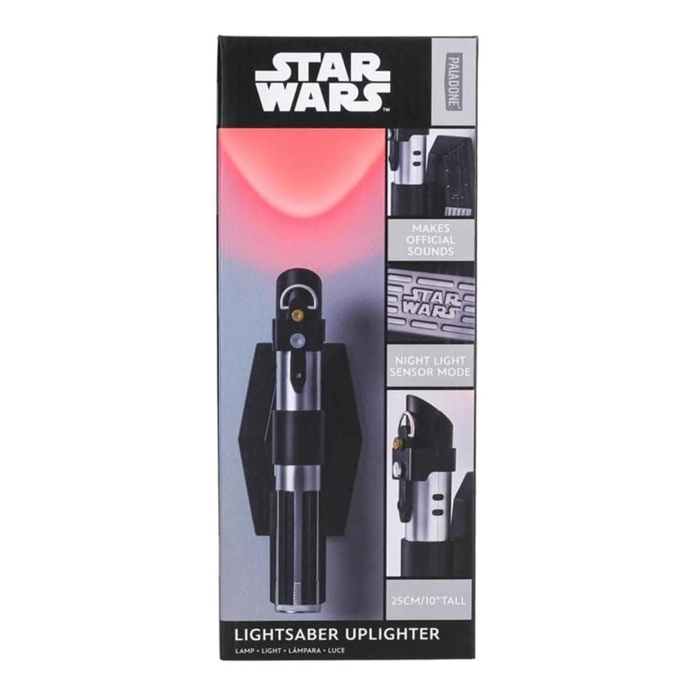 Paladone Star Wars Lichtschwert Wandlicht - Offiziell lizenziertes Auflicht, mit rotem Licht, Sith & Jedi Tribut Sammlerbeleuchtung & Dekoration, Geschenk für Lucasfilm-Fans, batteriebetrieben Angebot bei HelloDeals