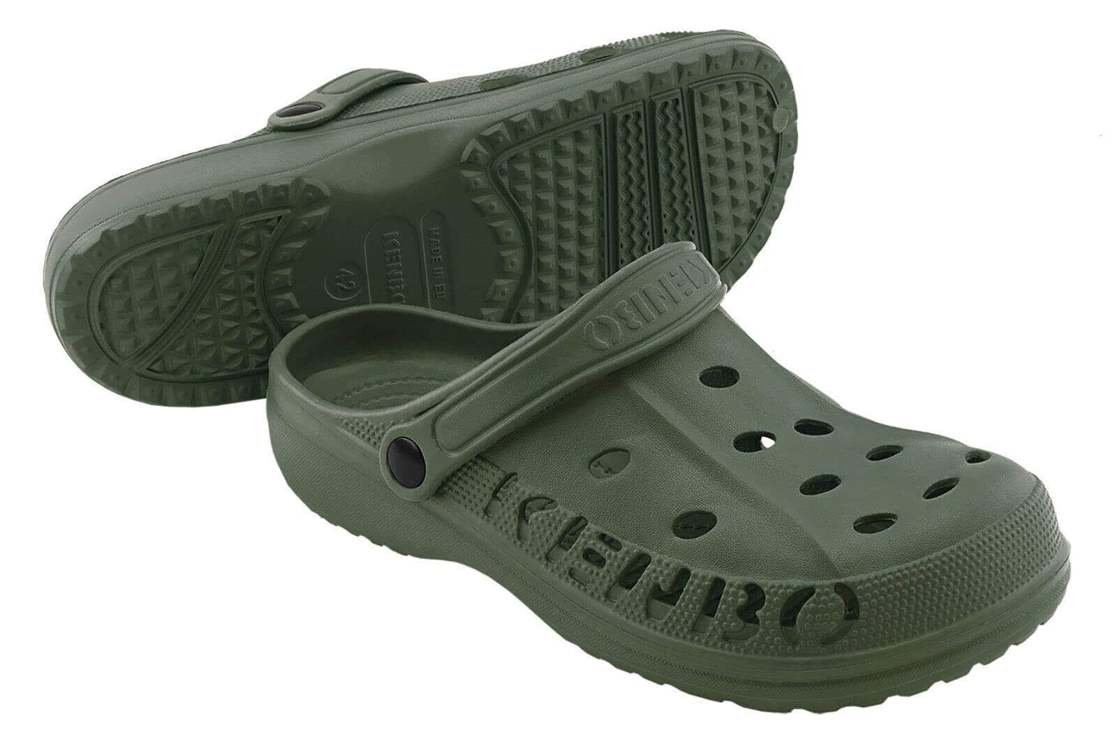 Kenbo Clogs Gartenschuhe Badeschuhe Pantoletten Hausschuhe Freizeit Praxis Gr. 36-49 47 EU Army Angebot bei HelloDeals