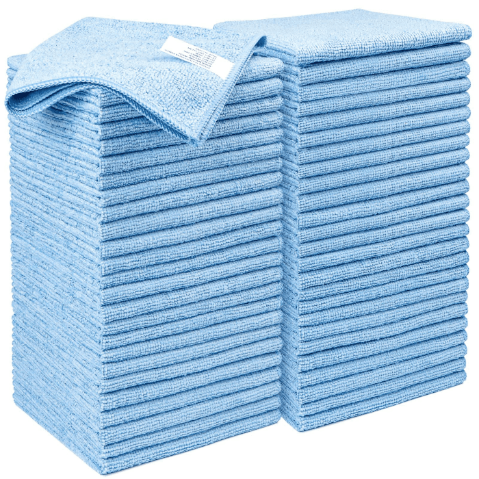 AIDEA Microfasertücher 50 Stück-Mikrofasertuch, fusselfreie, Wiederverwendbare Mikrofasertücher Reinigungstücher-sehr saugfähig streifenfrei für Haus, Küche, Auto, Fenster 30 x 30 cm Angebot bei HelloDeals