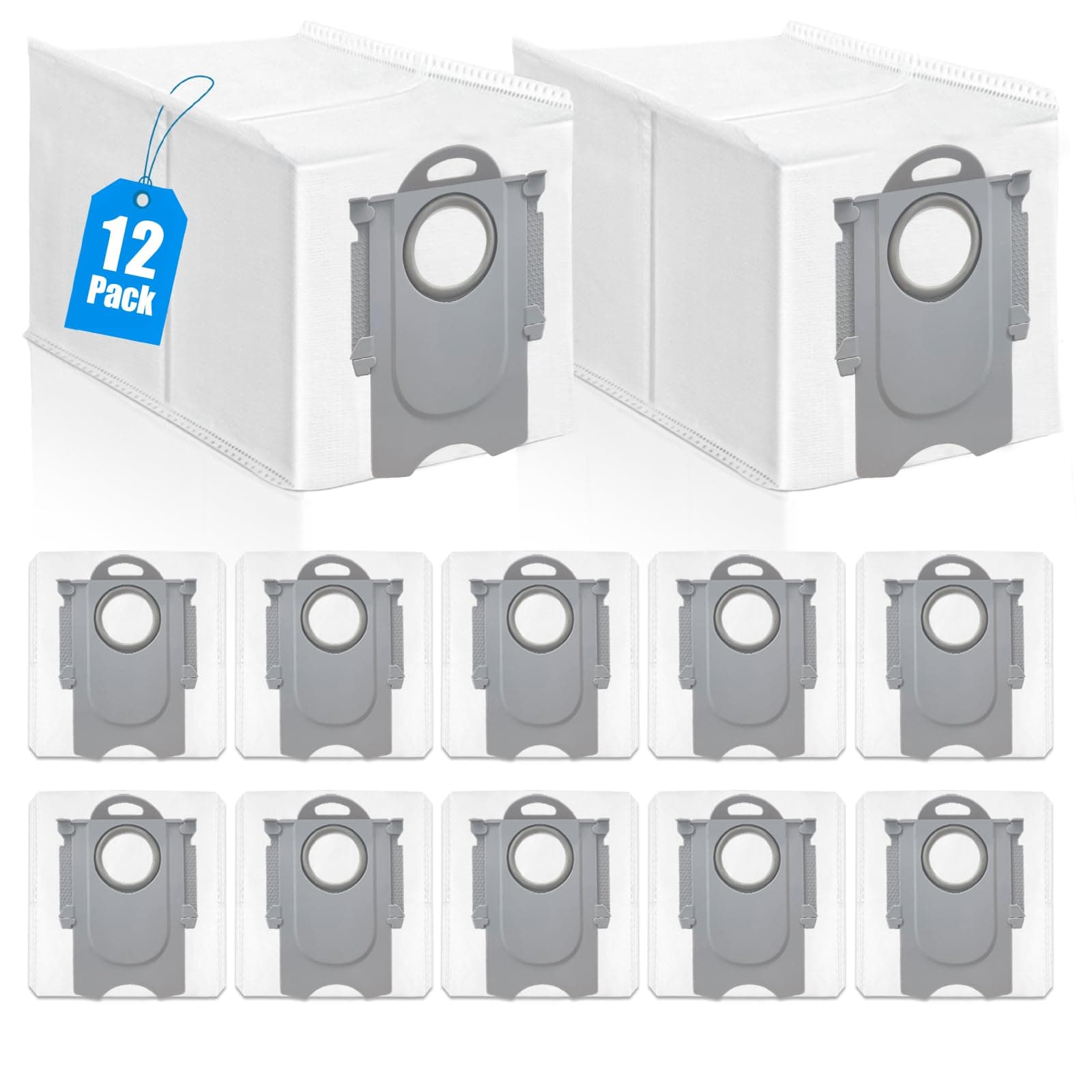 12 Stück Staubbeutel für Roborock QV 35A/Qrevo S5V/QV35S/Q Revo/Saros 10R/Saros10/Q Revo S/Qrevo Pro/Qrevo Curv/Qrevo Master/Qrevo Slim/S8 MaxV Ultra Saugroboter, Große Kapazität Ersatzfilterbeutel qrevo Staubbeutel(12 pack) Angebot bei HelloDeals