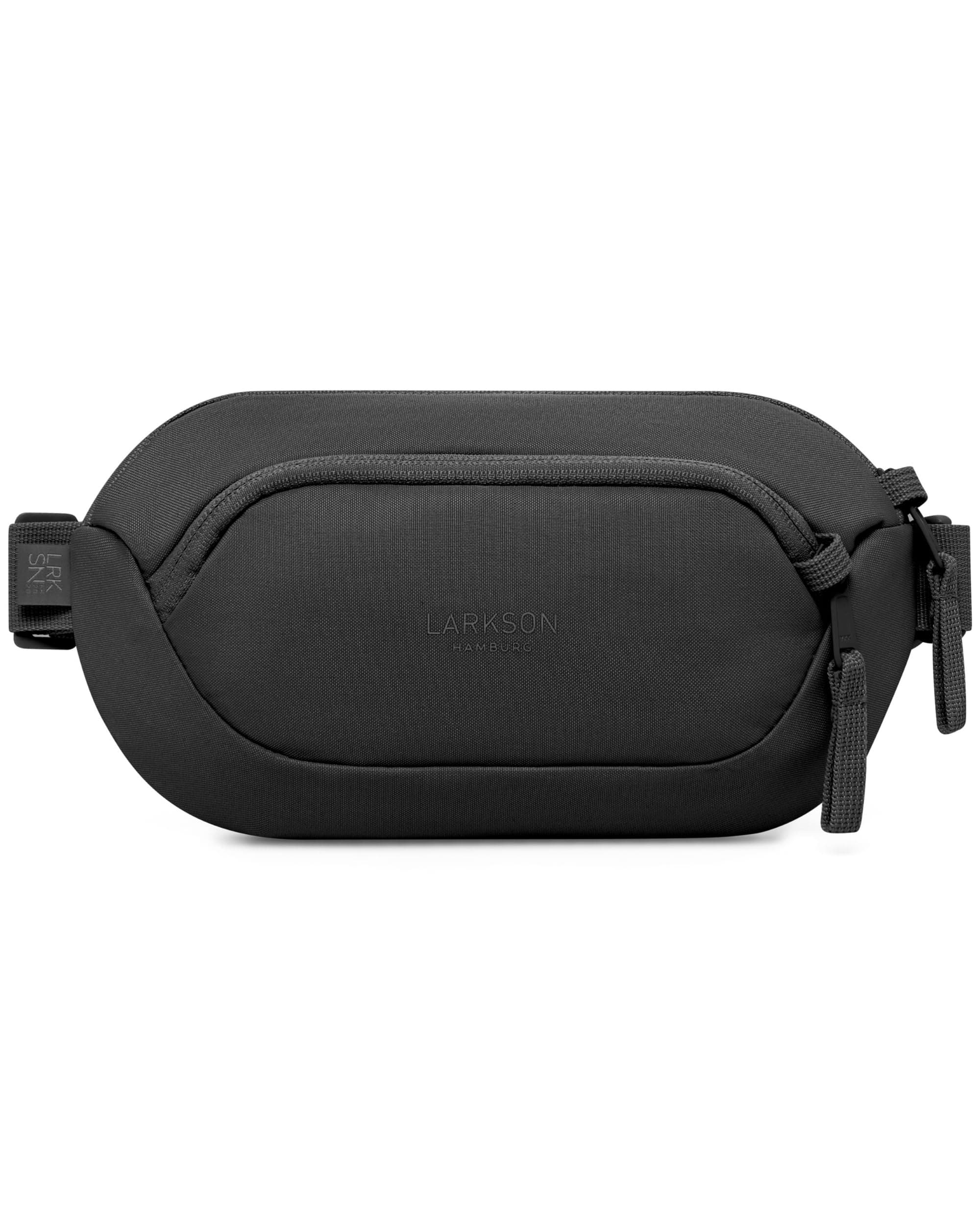 Larkson Sling Bag Herren & Damen Schwarz - Helge - Anti Diebstahl Umhängetasche mit RFID Blocker - Crossbody Bag Bauchtasche für Alltag & Reisen - Mesh Polsterung - Wasserabweisend Angebot bei HelloDeals