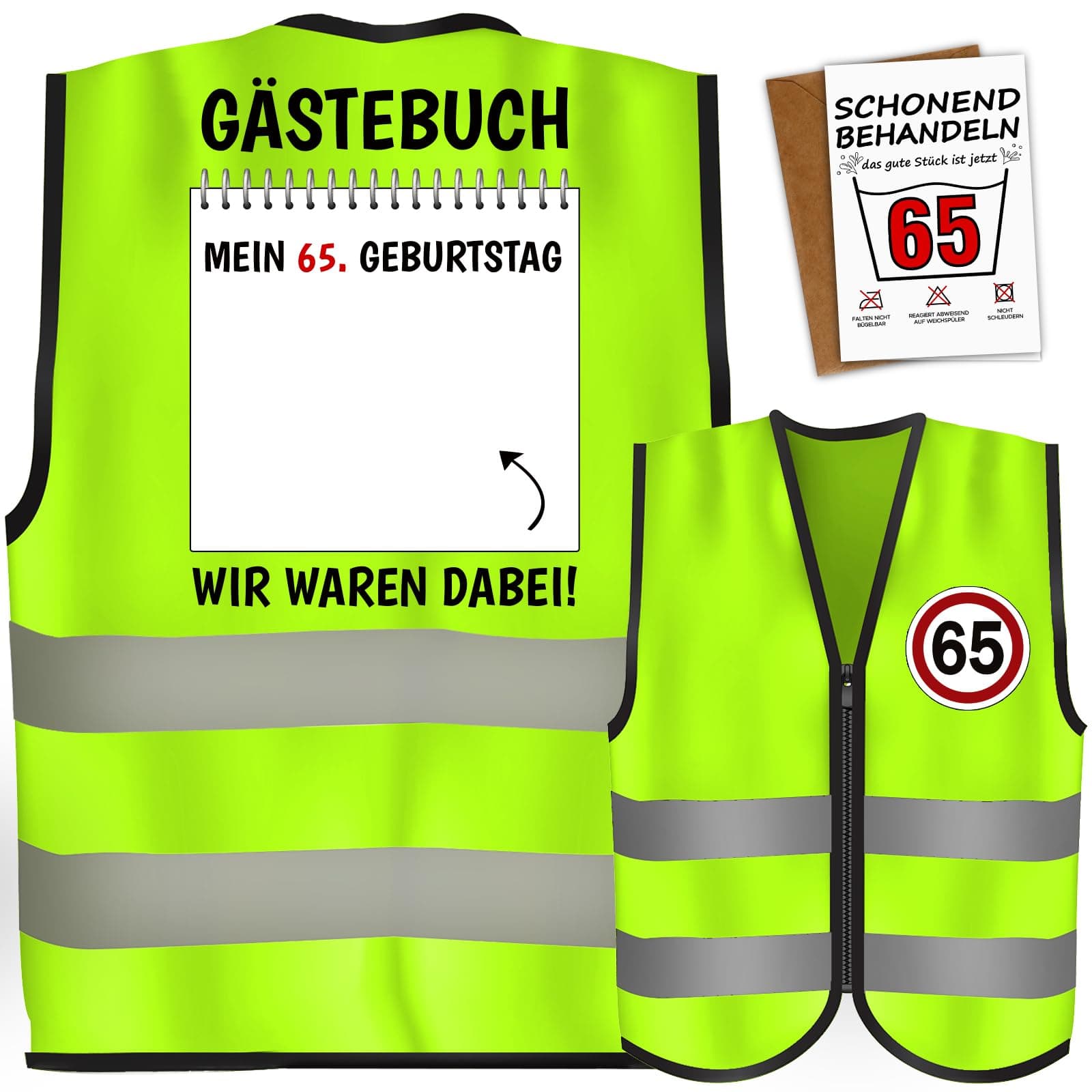 Giftota 18-90 Geburtstag Geschenk Junge, Geburtstag für Junge mit Grußkarten, WIR Waren DABEI Geburtstag Weste, Geburtstagsgeschenk für Männer, Lustige Geschenke Geburtstag für Parteien 65 Angebot bei HelloDeals