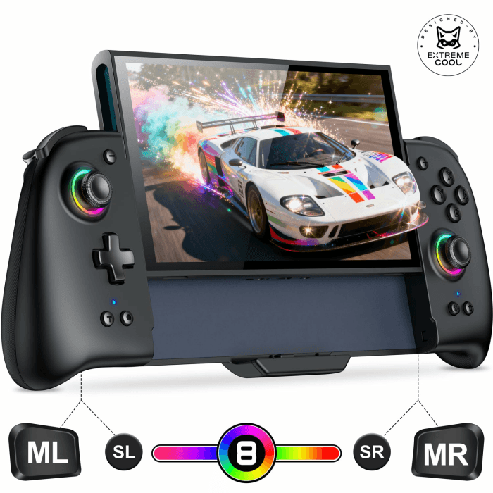 BEBONCOOL GAMING Switch Controller für Nintendo Switch 2, Bluetooth Remote für Handheld-Modus mit 1000mAh, Programmierbare, 6-Achsen-Gyro, Vibration, Turbo Großer Griff Switch 2 Controller NS2-für Switch 2 Angebot bei HelloDeals