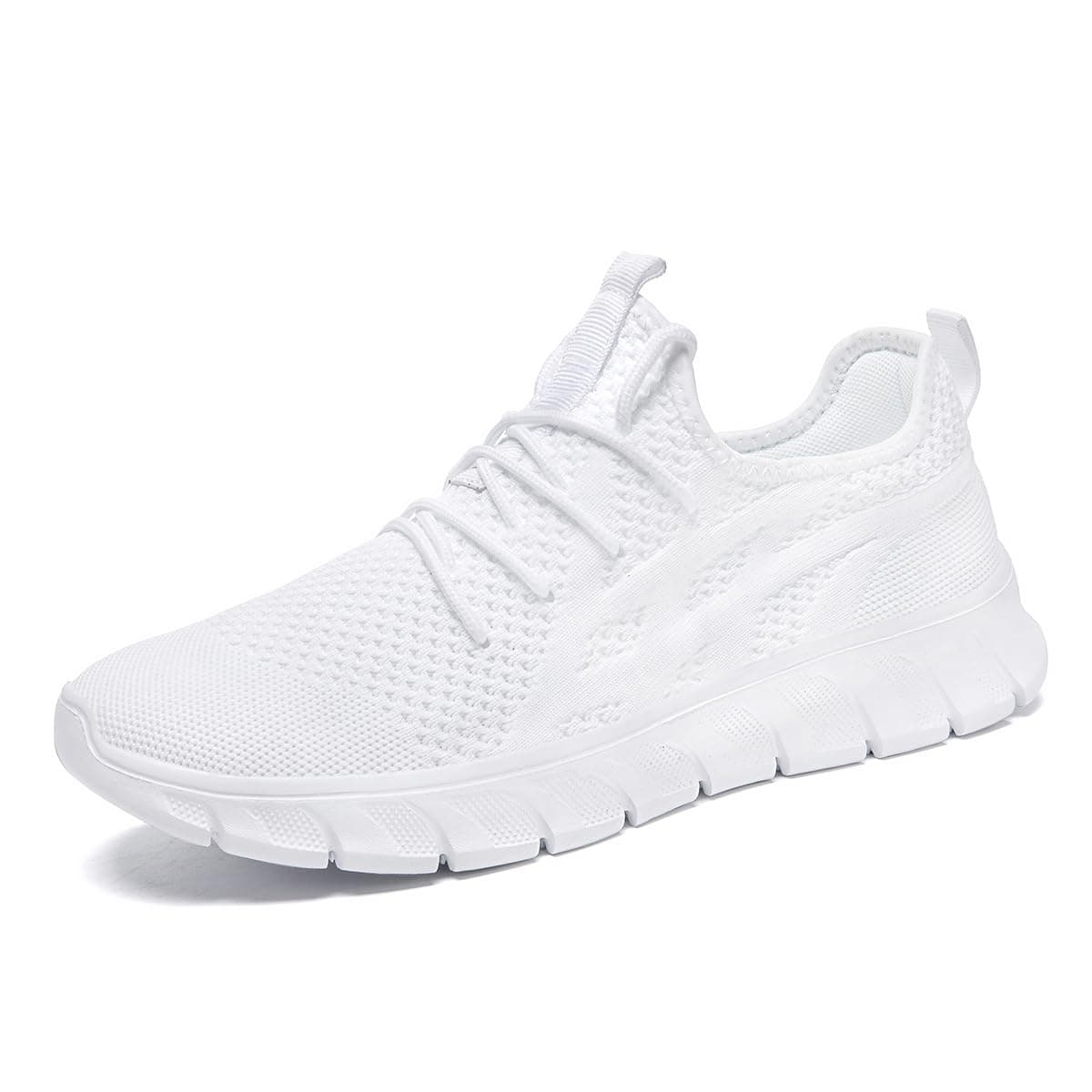 Laufschuhe Damen Sneaker Slip On Schuhe Sportschuhe Turnschuhe Straßenlaufschuhe Walkingschuhe Komfortabel Mesh Schuhe 41 EU Weiß Angebot bei HelloDeals