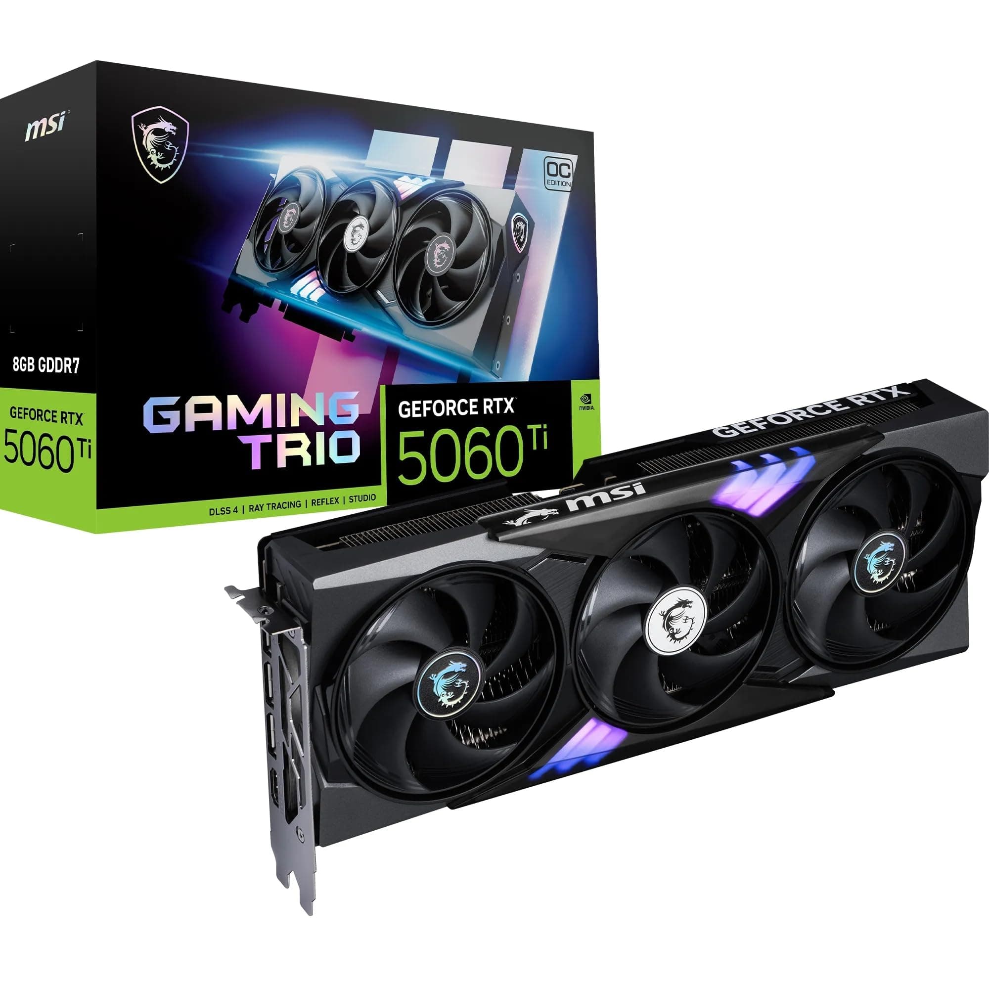 MSI GeForce RTX 5060 Ti 8G Gaming Trio OC - 8 GB GDDR7 (28Gbps/128-bit), PCIe 5, Boost: 2647 MHz, HDMI 2.1b, DisplayPort 2.1b Angebot bei HelloDeals