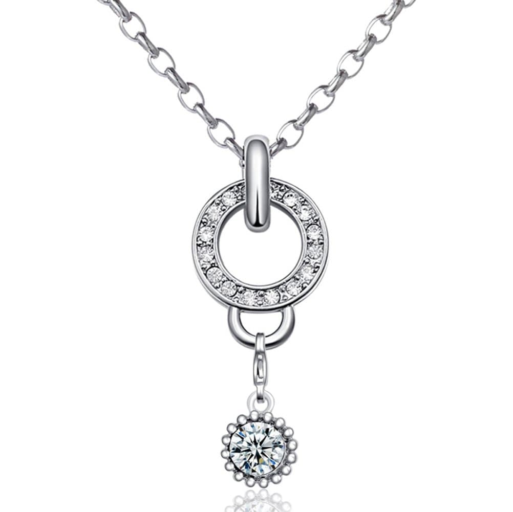 Morella Damen Charms Halskette Edelstahl 70 cm mit Charms Anhänger Amulett in Samtbeutel Angebot bei HelloDeals