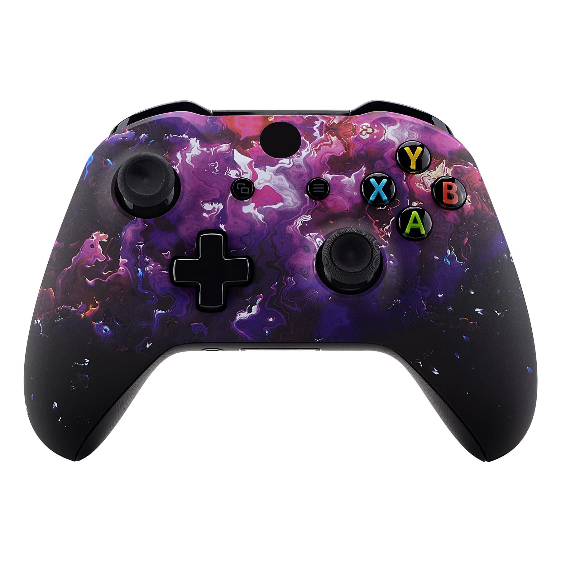 eXtremeRate Gehäuse für Xbox One X/S Controller, DIY-Ersatz Front Hülle Case Zubehör Faceplate für Xbox One S/X Controller Modell 1708-Surreale Lava Angebot bei HelloDeals