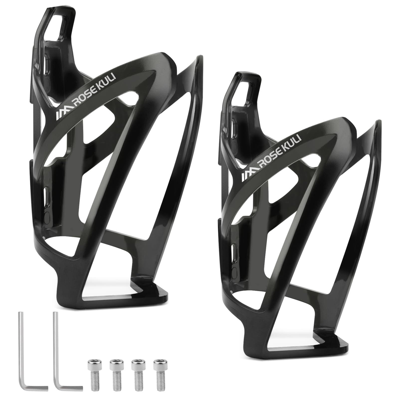 Flaschenhalter Fahrrad - 2er Pack Getränkehalter für Fahrräder, Trinkflaschenhalter für MTB und Rennräder, Schwarz Angebot bei HelloDeals