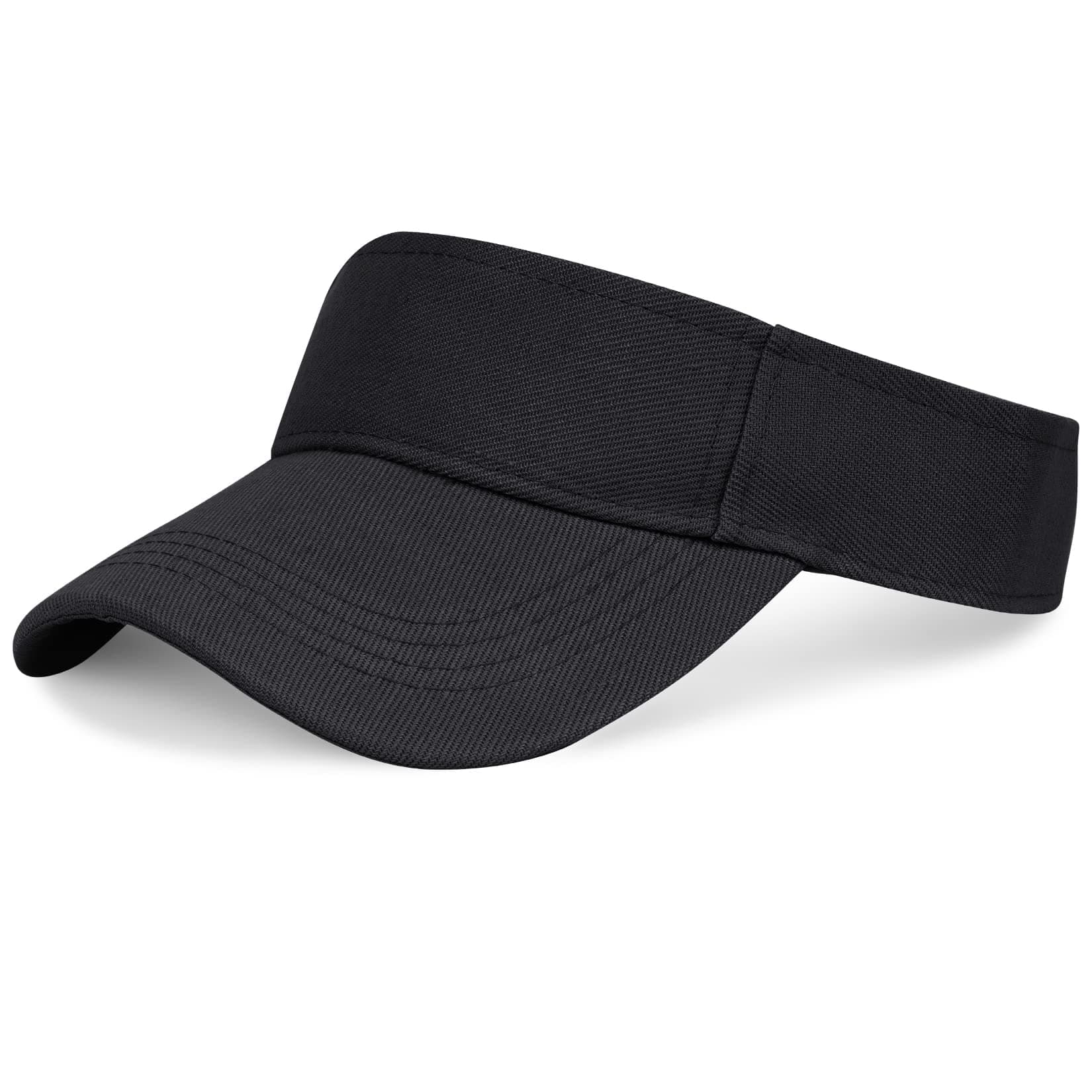 Unisex Visoren Cap Sonne Hut Golf Tenniskappe mit Sonnenblende Baseball Kappe Baseballmütze Einstellbar Visor Sommer Schirmmütze für Damen Herren Einheitsgröße Schwarz Angebot bei HelloDeals